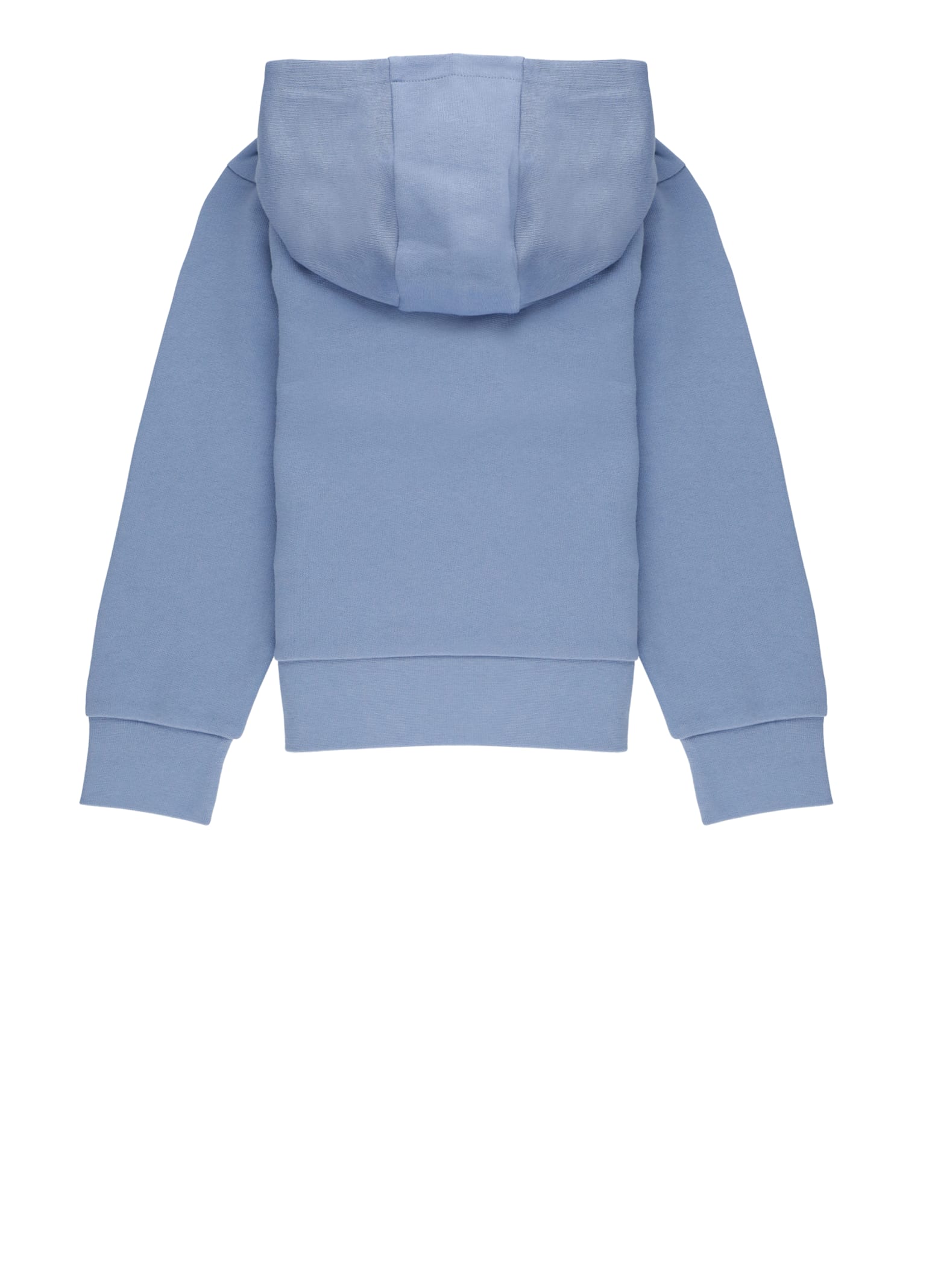 Moncler Sweat À Capuche En Coton À Logo In Blue
