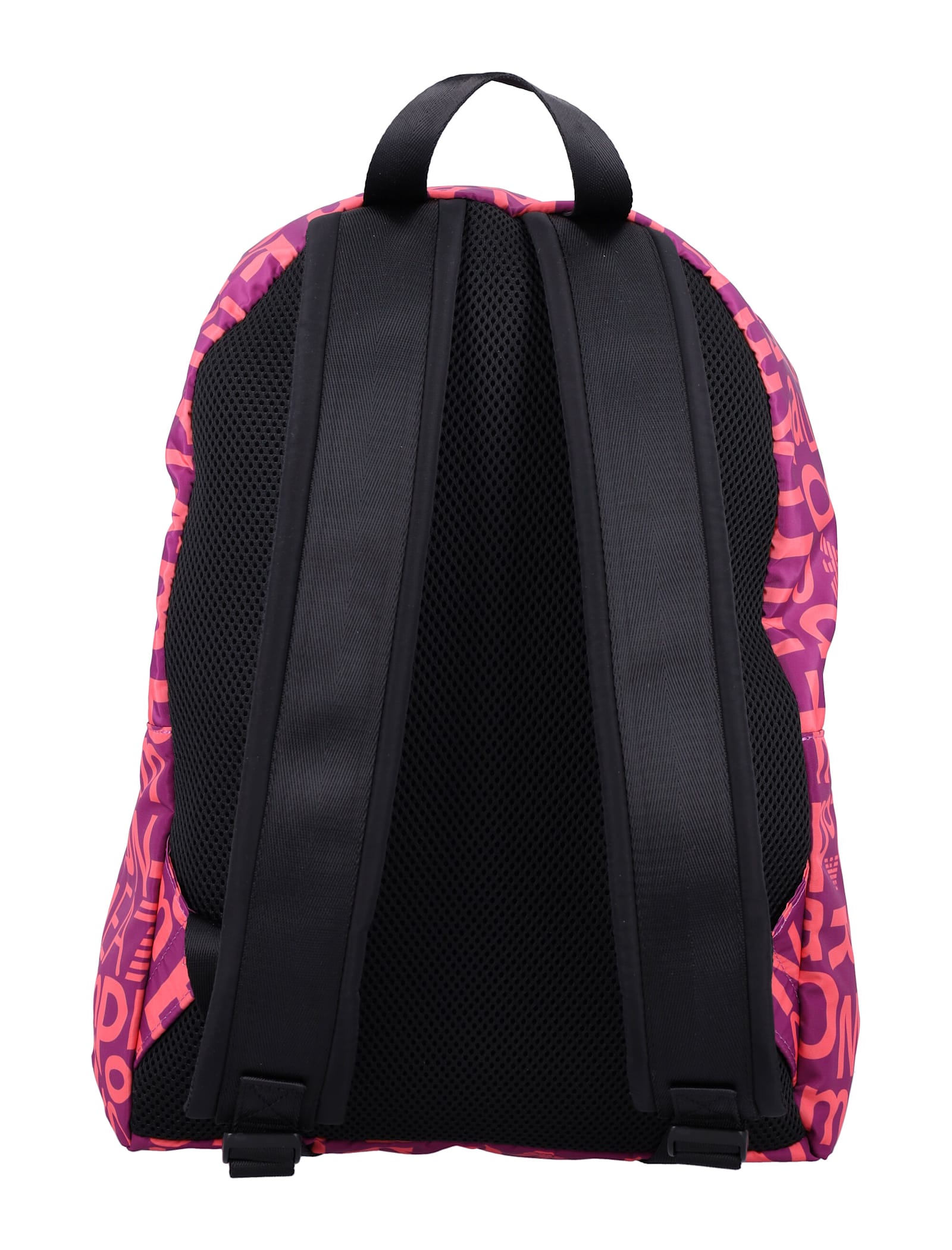 EA7 ALLOVER LOGO PRINT BACKPACK 