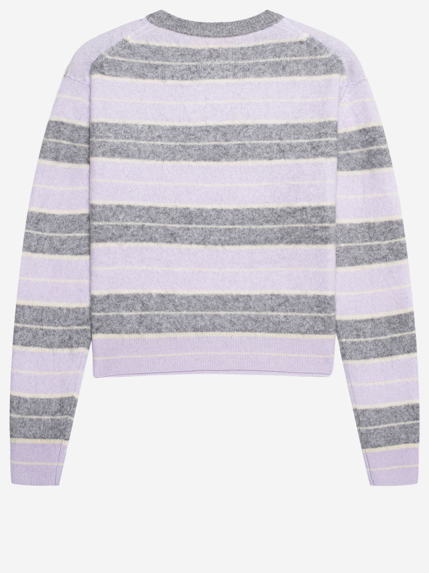 Guest In Residence Cashmere Sweater With Striped Pattern In Gray