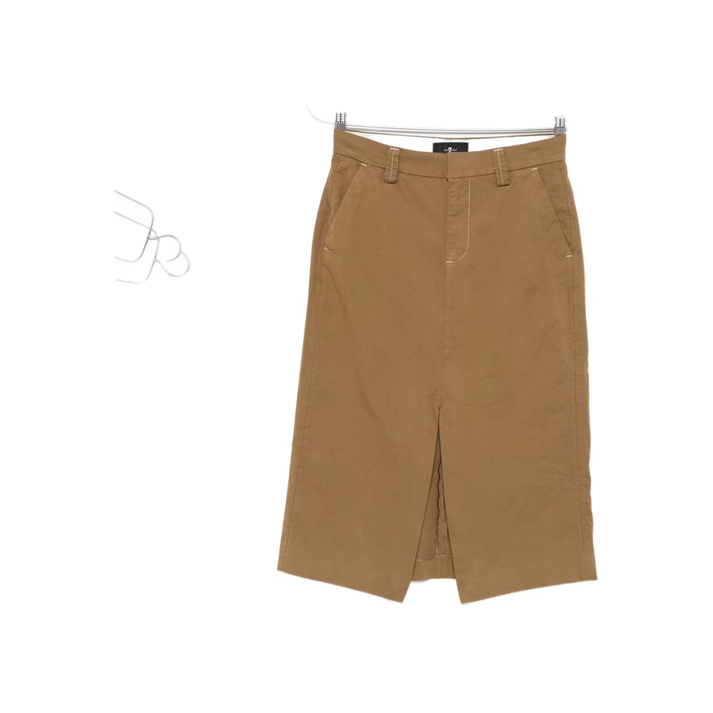 7 For All Mankind Skirt In Neutral