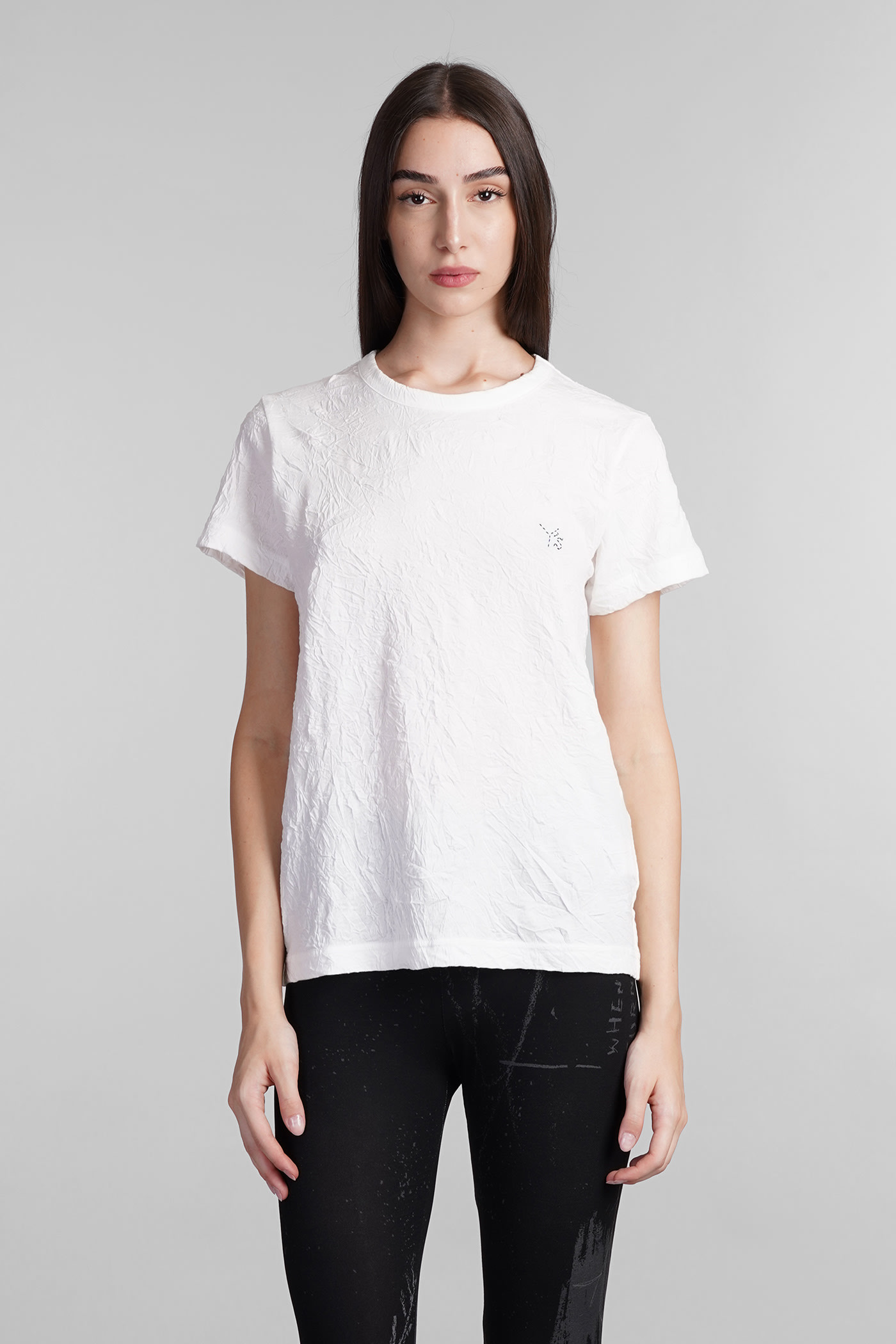 T-shirt In White Cotton