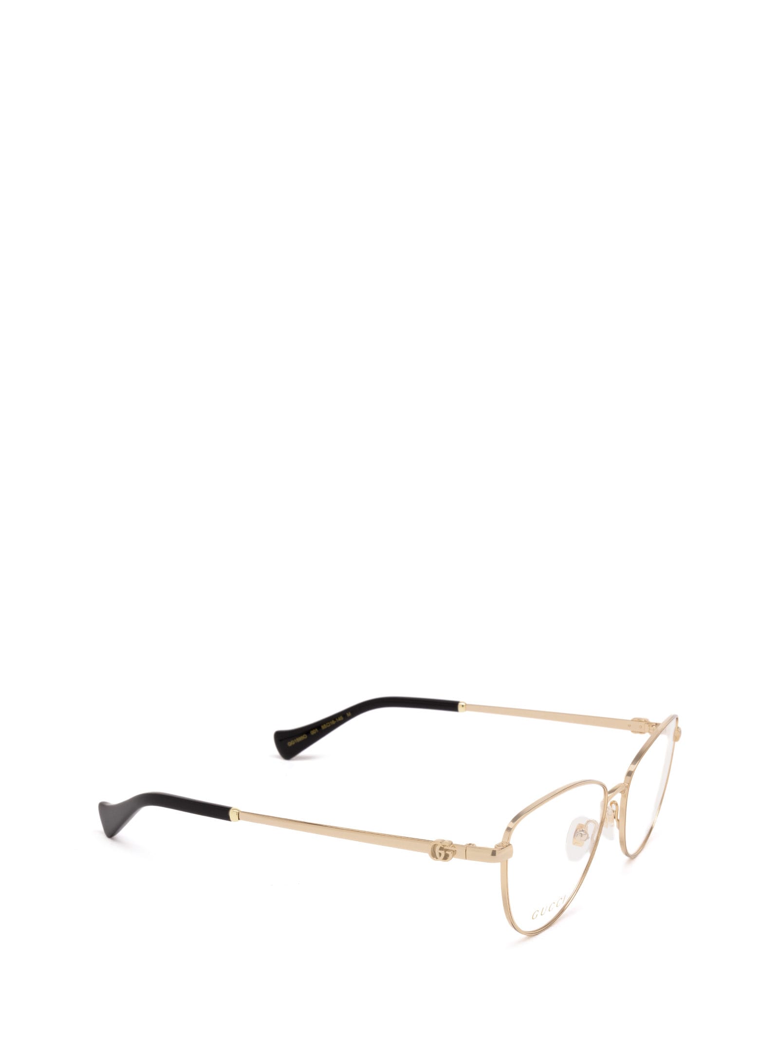 Shop Gucci Gg1595o Gold Glasses