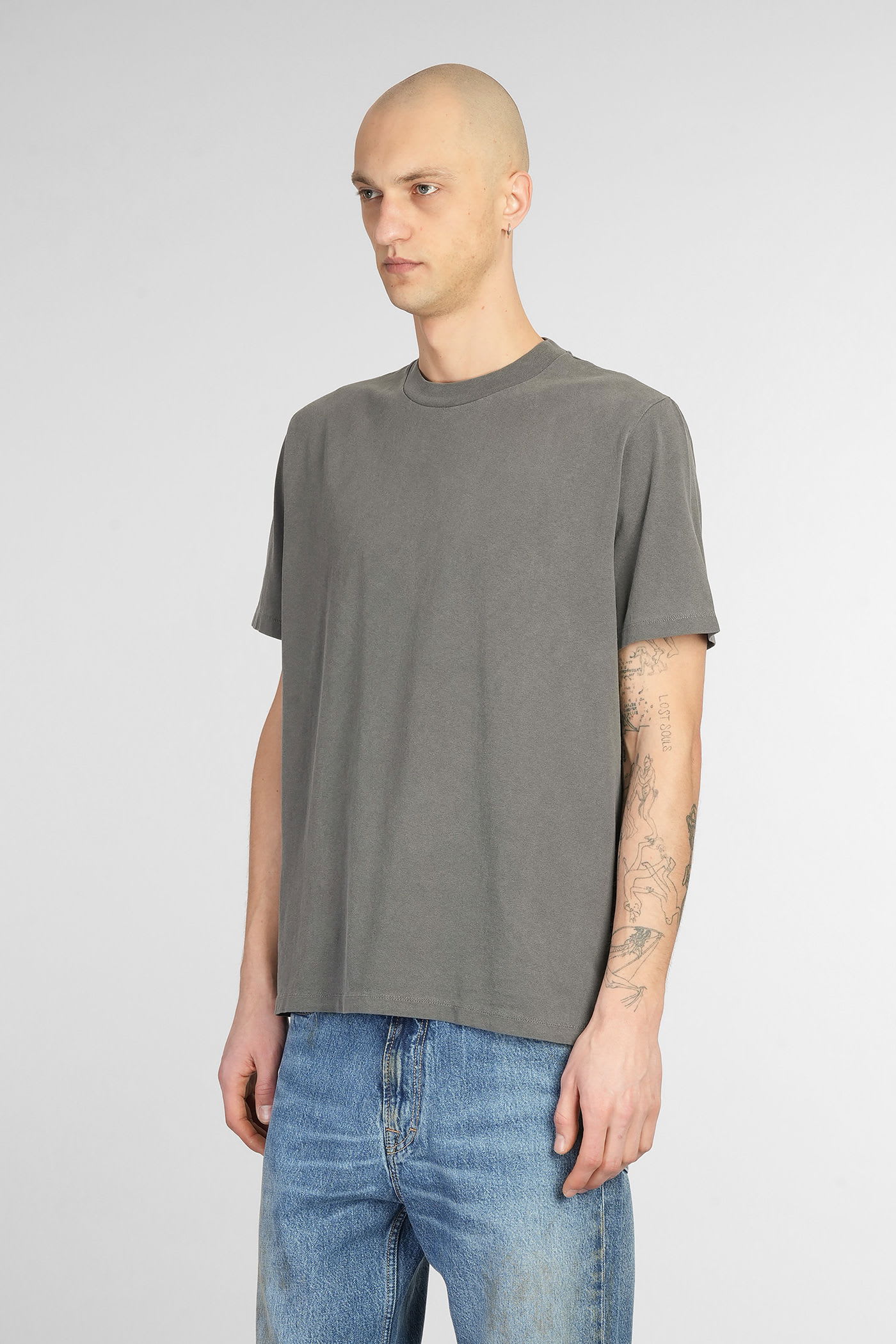 Our Legacy T-shirt In Grey Cotton In Gray