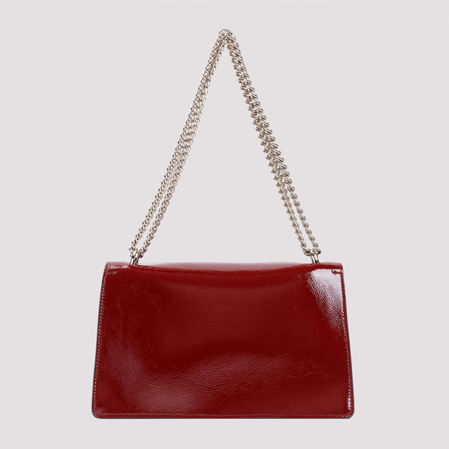 Gucci Small Dionysus Leather Shoulder Bag In Red