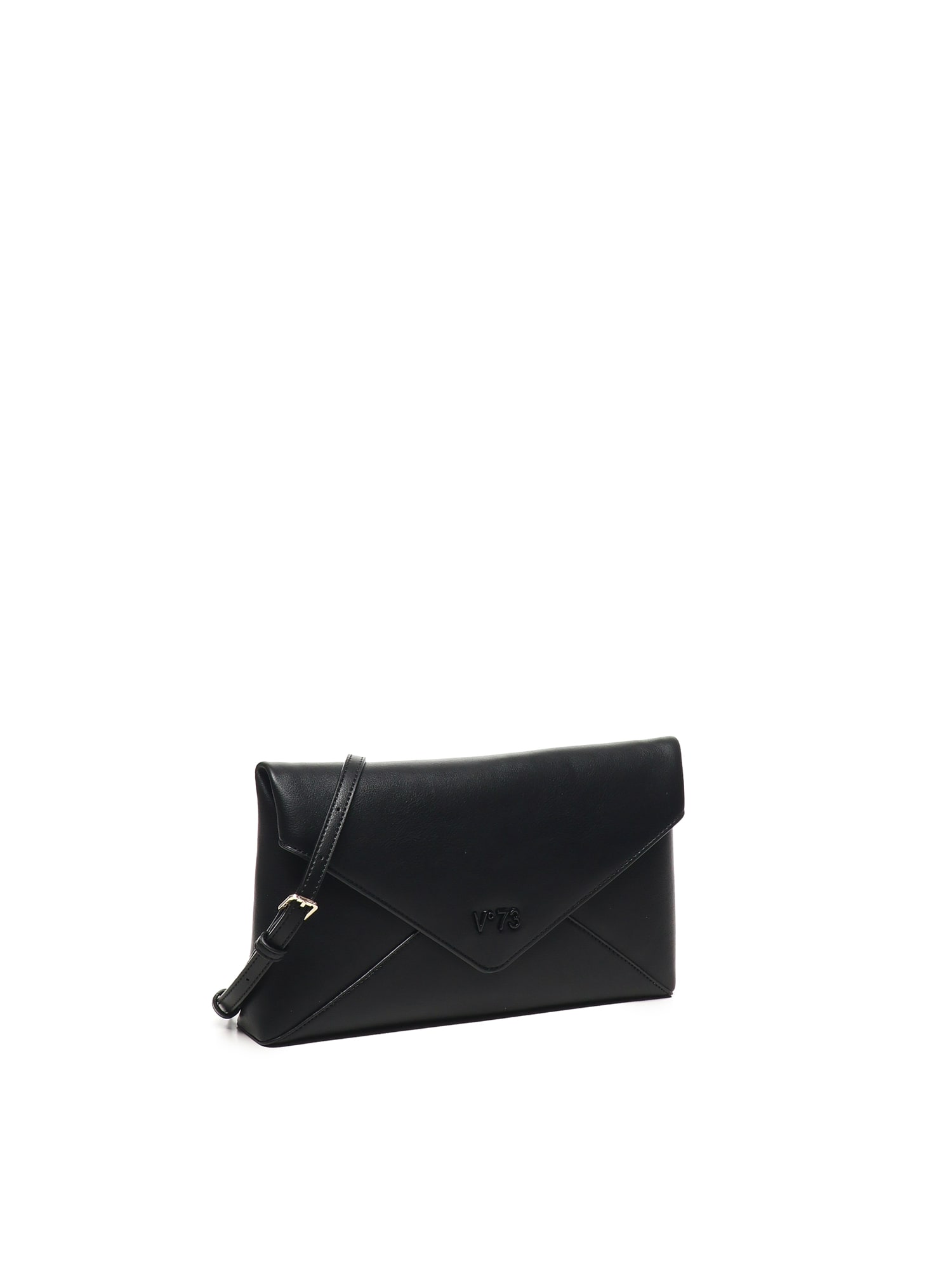V73 Demi Clutch Bag With Logo In Black