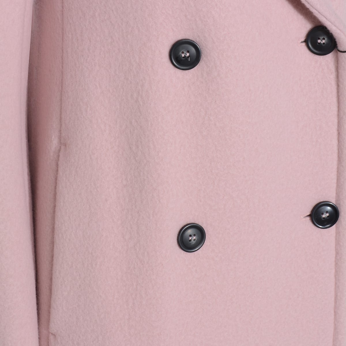 Sportmax Pink Wool Comune Coat In Pink