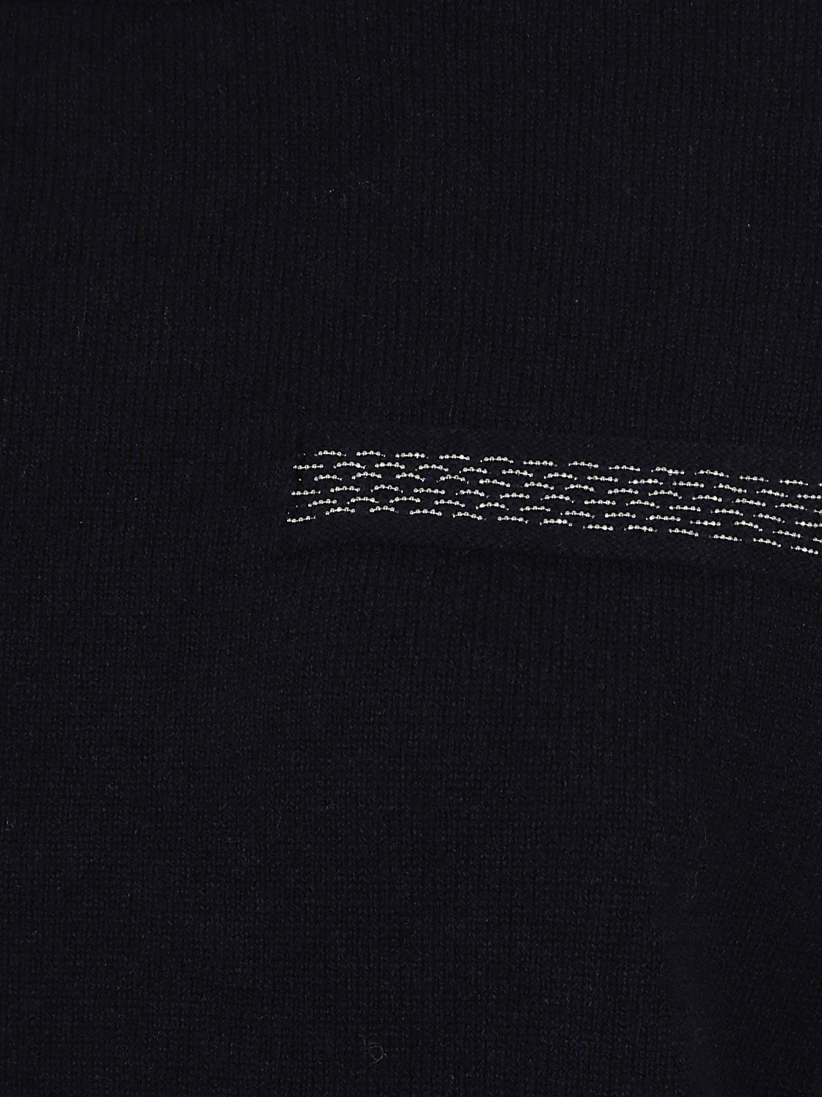 Peserico Knitted Sweater In Black