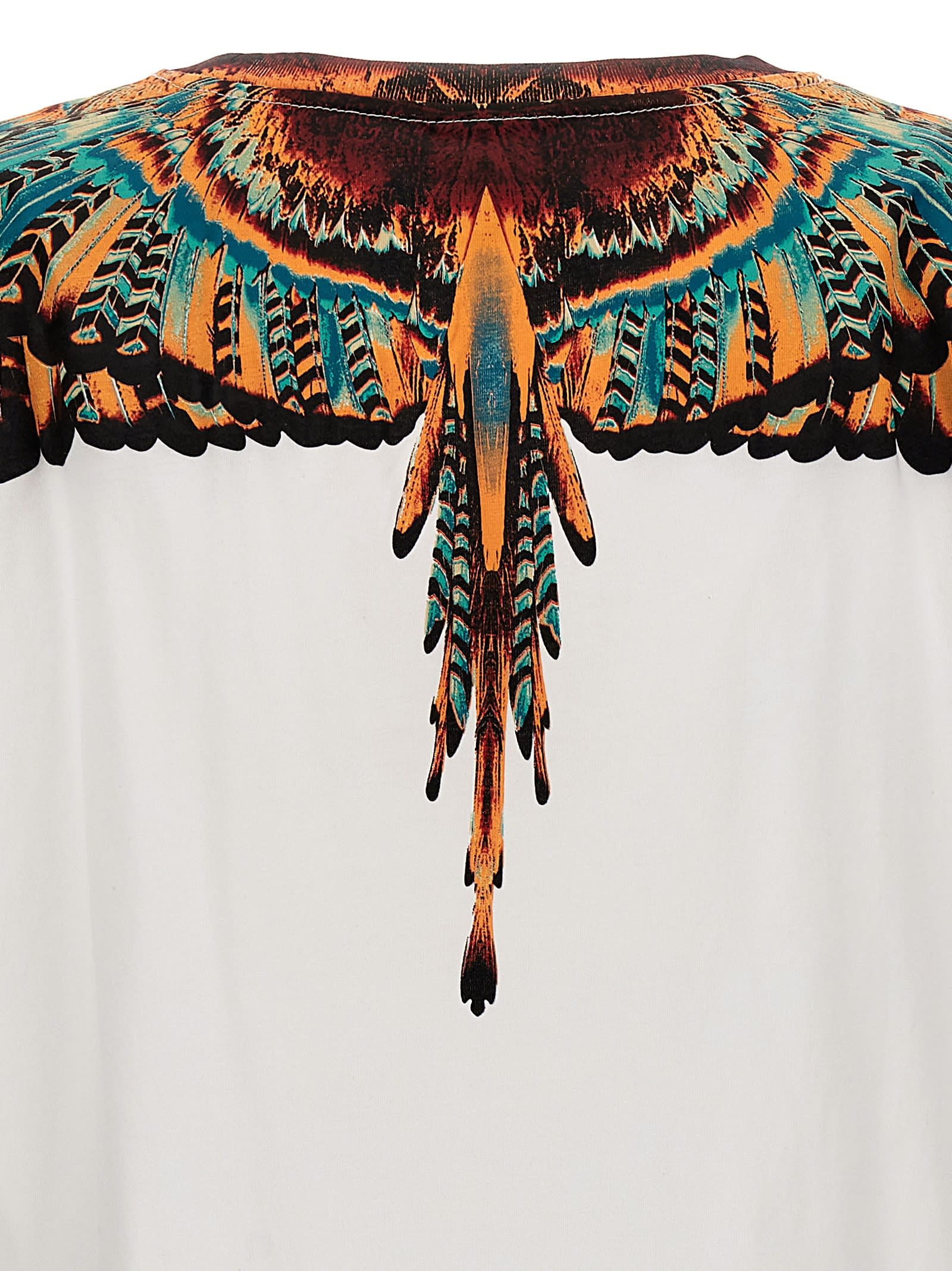 Shop Marcelo Burlon County Of Milan Grizzly Wings T-shirt In Multicolor