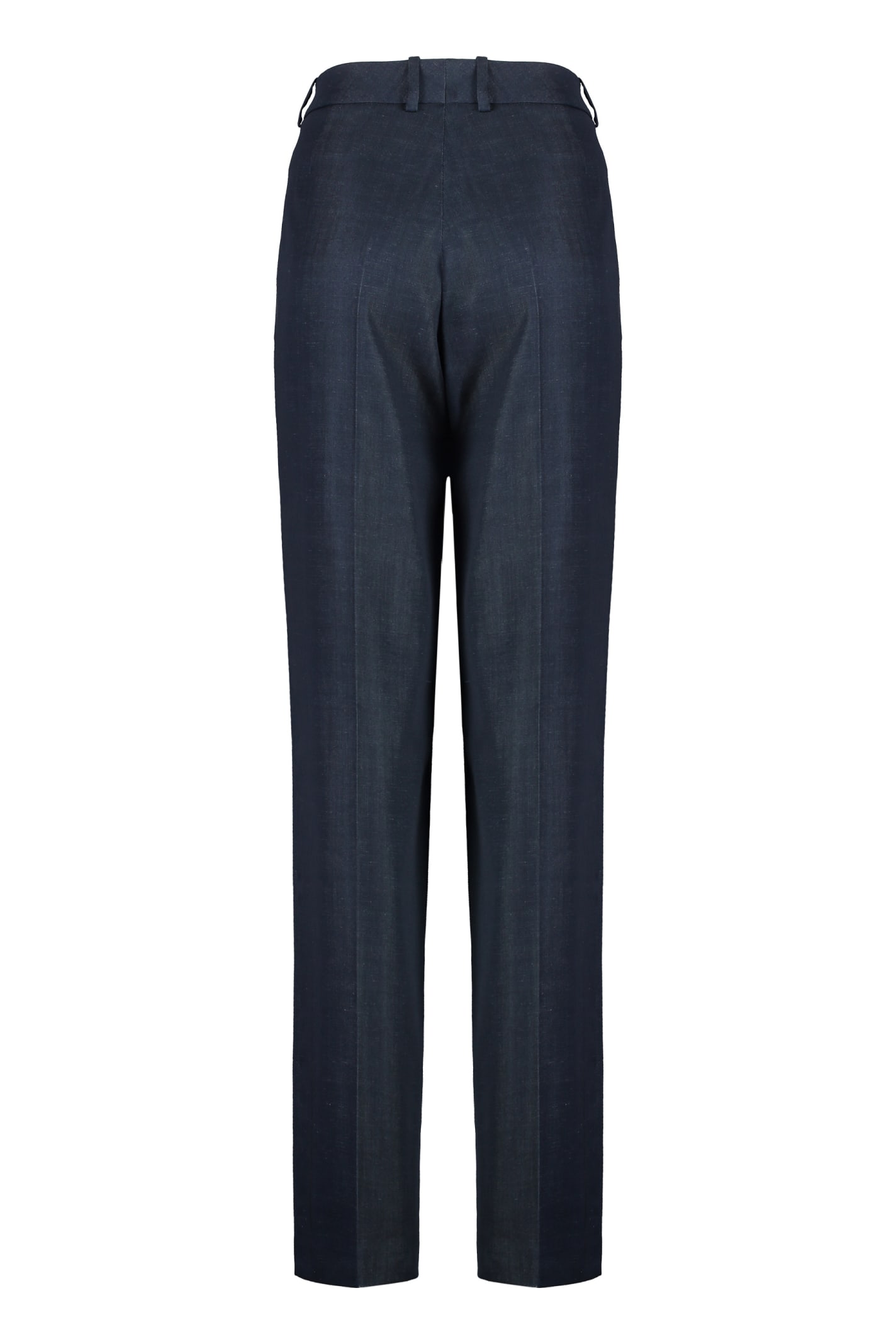 Shop Hugo Boss Twill Trousers In Denim