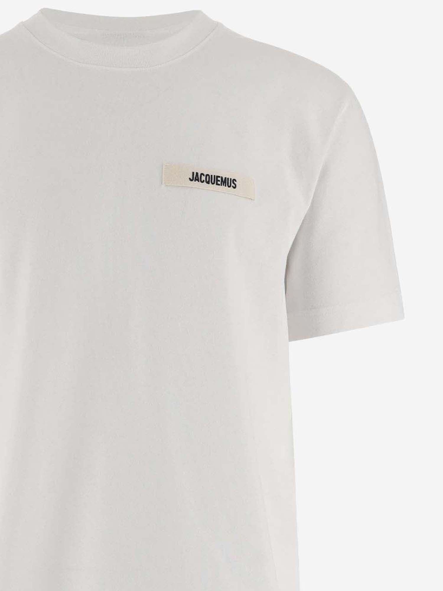 Jacquemus Relaxed-fit Cotton T-shirt With Subtle Logo In White