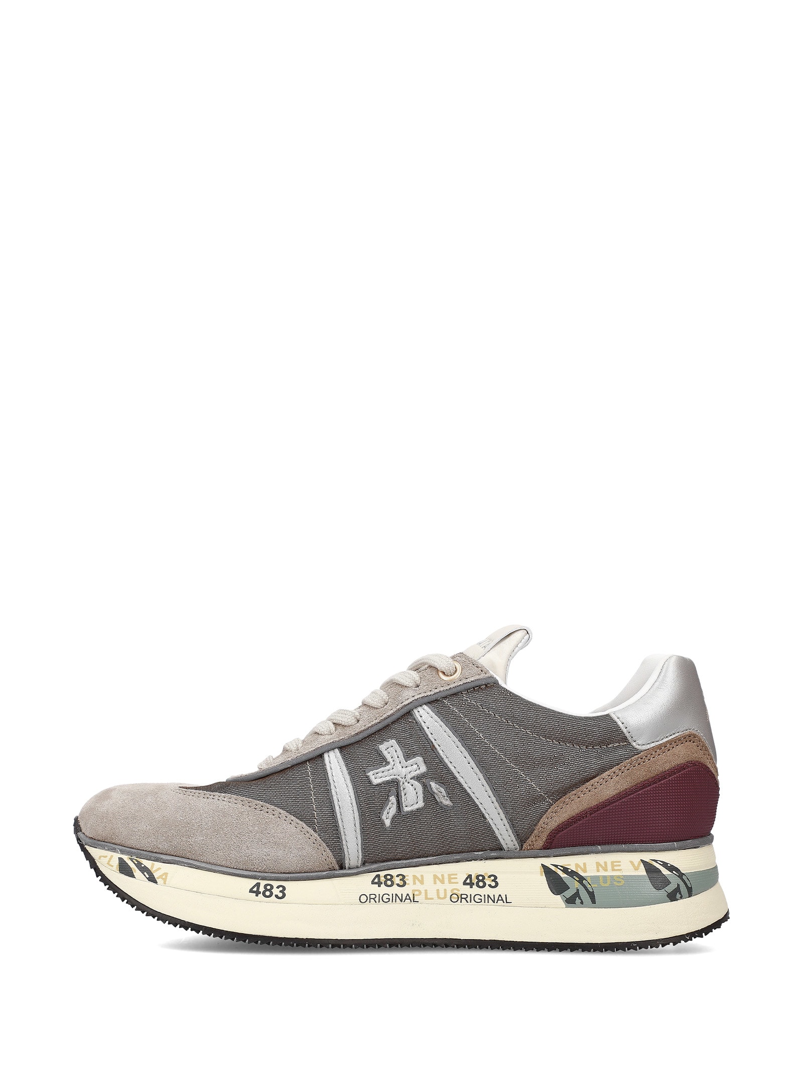 Shop White Premiata Sneaker Conny 6979 Grey In Grigio