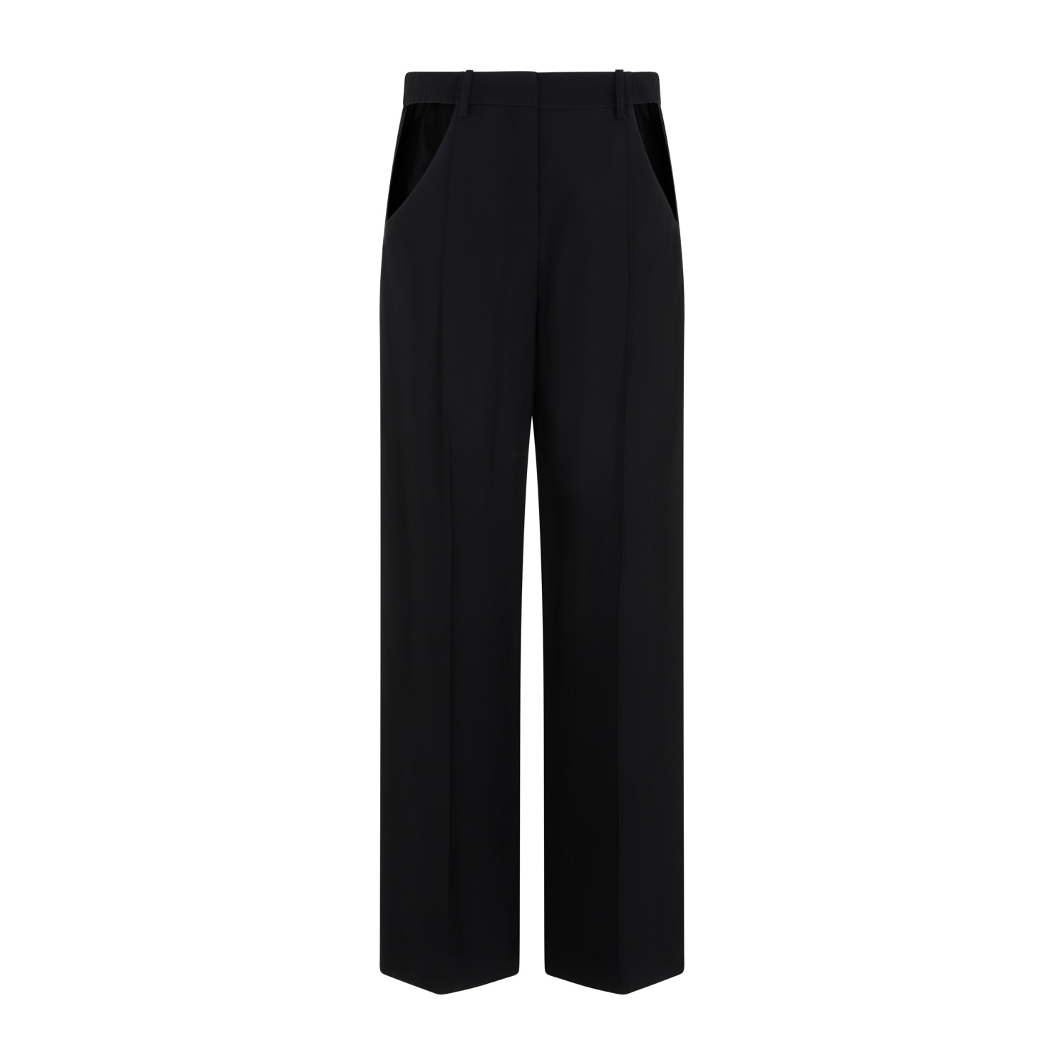 Shop Mugler Viscose Pants In Black