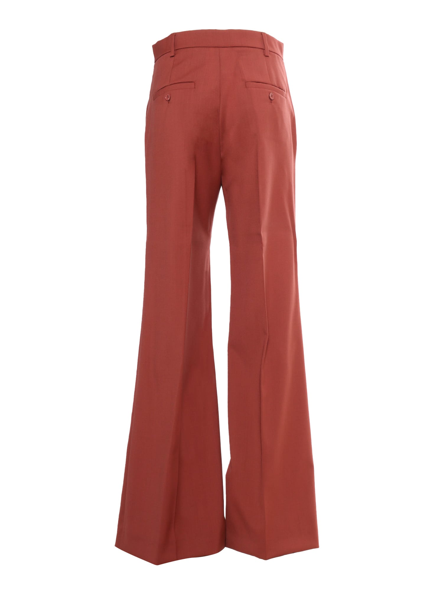 Shop Weekend Max Mara Sonale Red Trousers In Brown