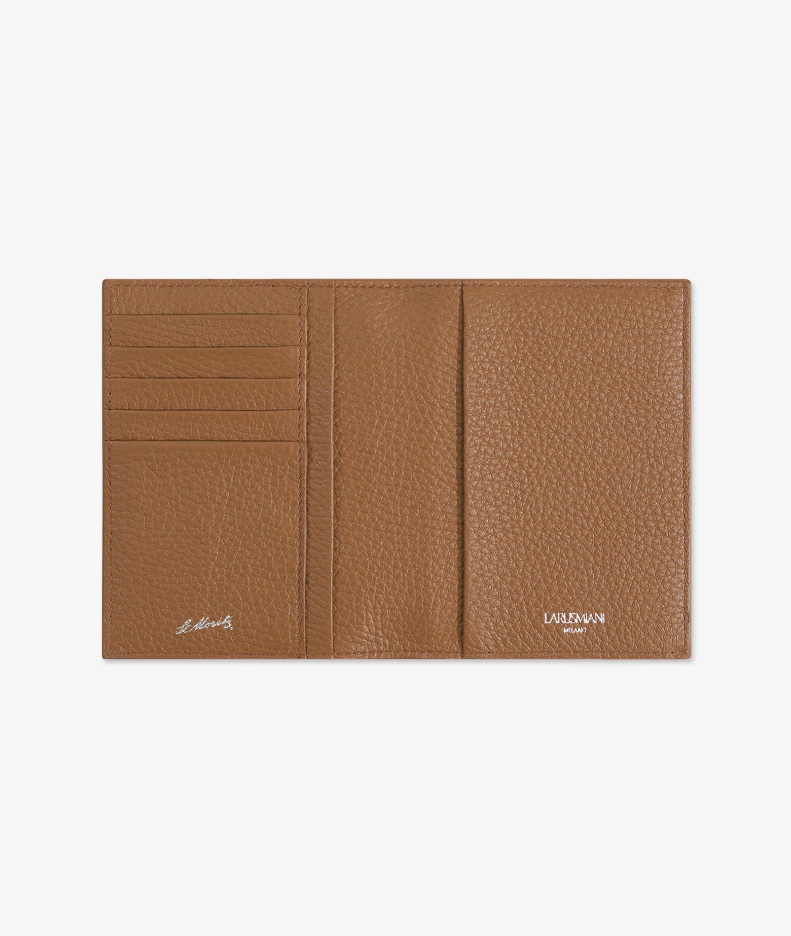 Larusmiani Vertical Card Holder St.moritz Wallet In Sienna