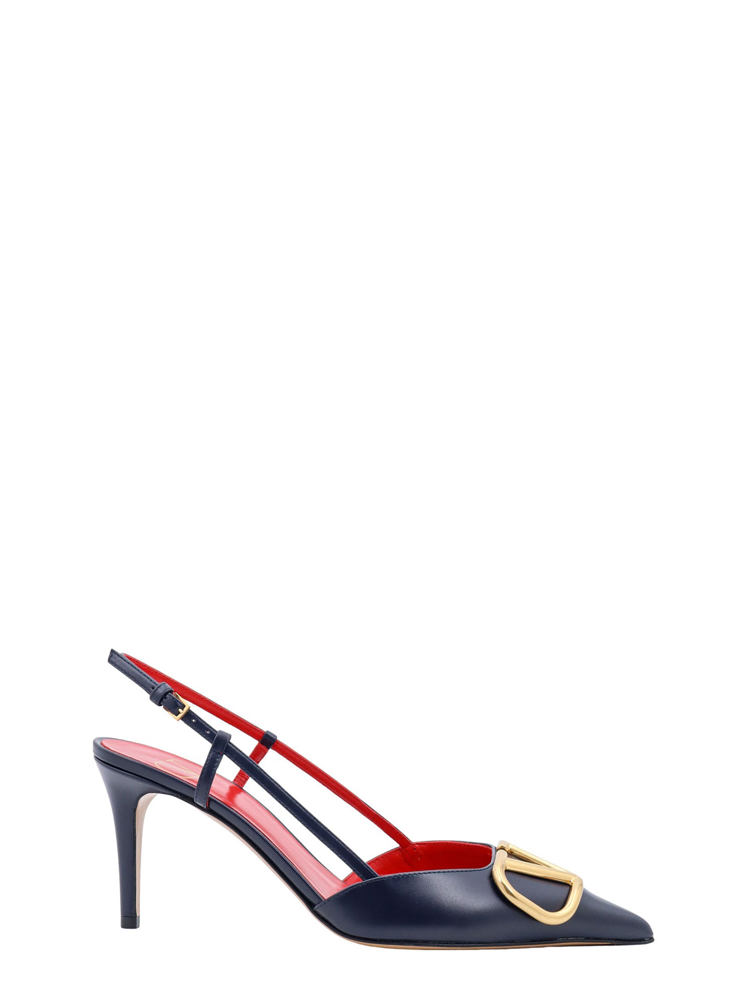 Valentino Garavani Vlogo Signature Slingback In Marine