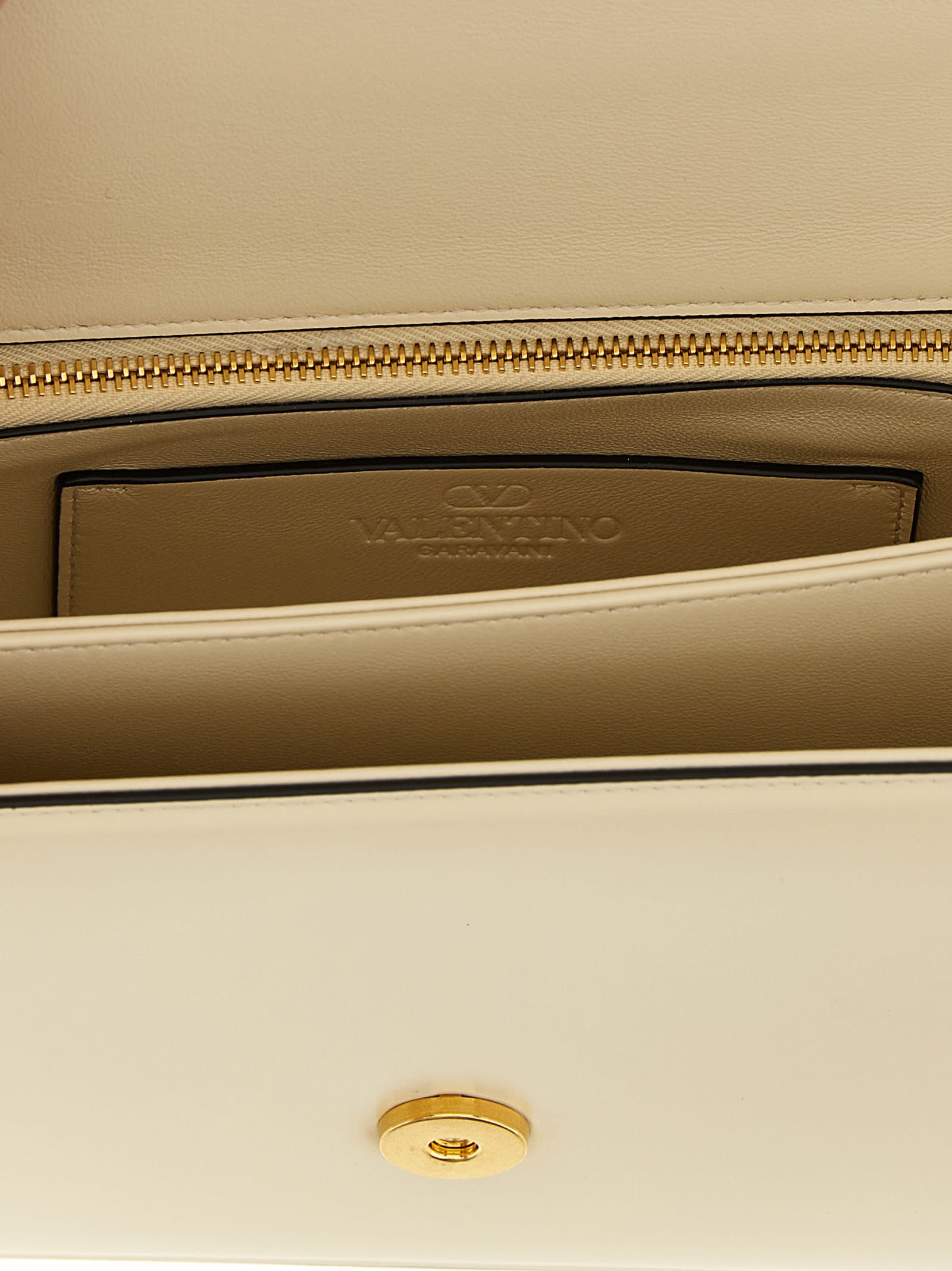 Valentino Garavani Vain Shoulder Bag In White