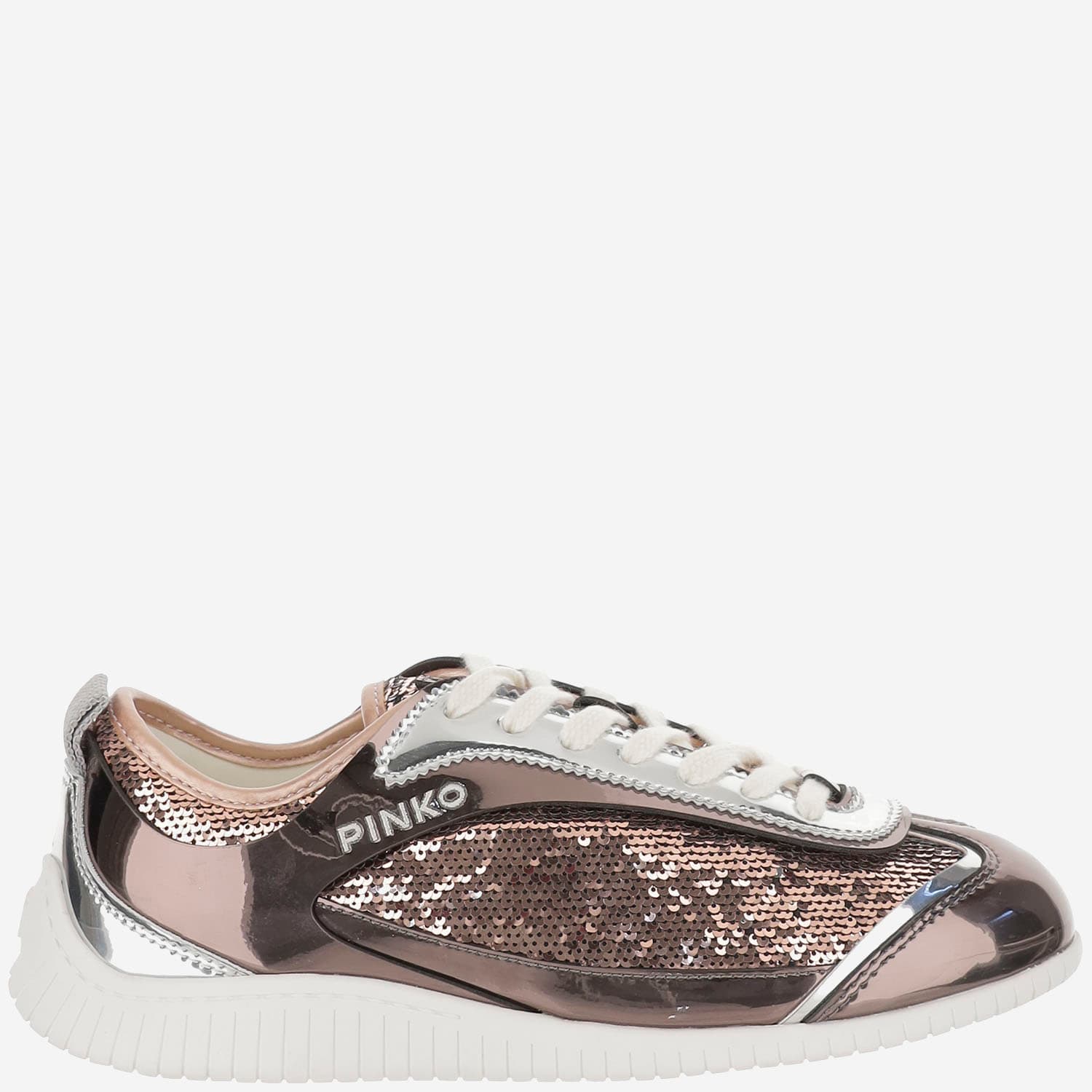 Pinko Sneakres Reby 10 With Sequins In Brown