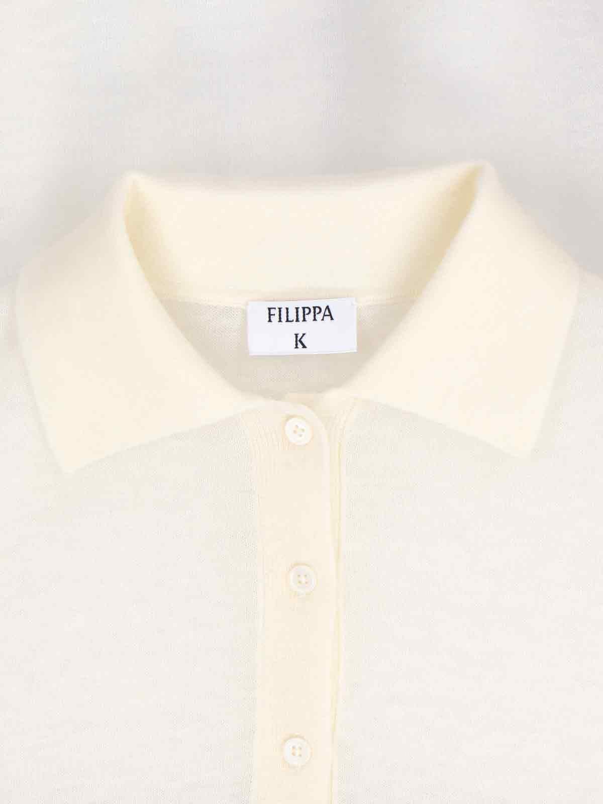 Shop Filippa K Tight Polo Shirt In White
