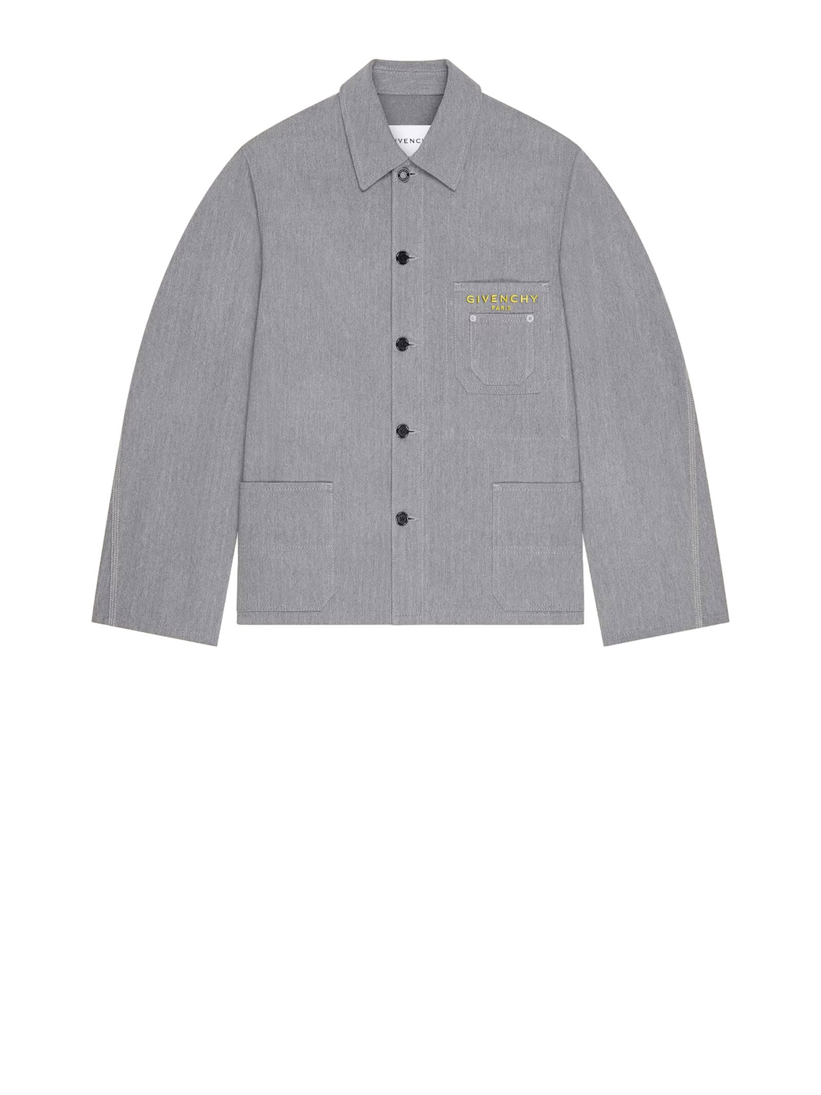 Givenchy Coats Grey In Gray