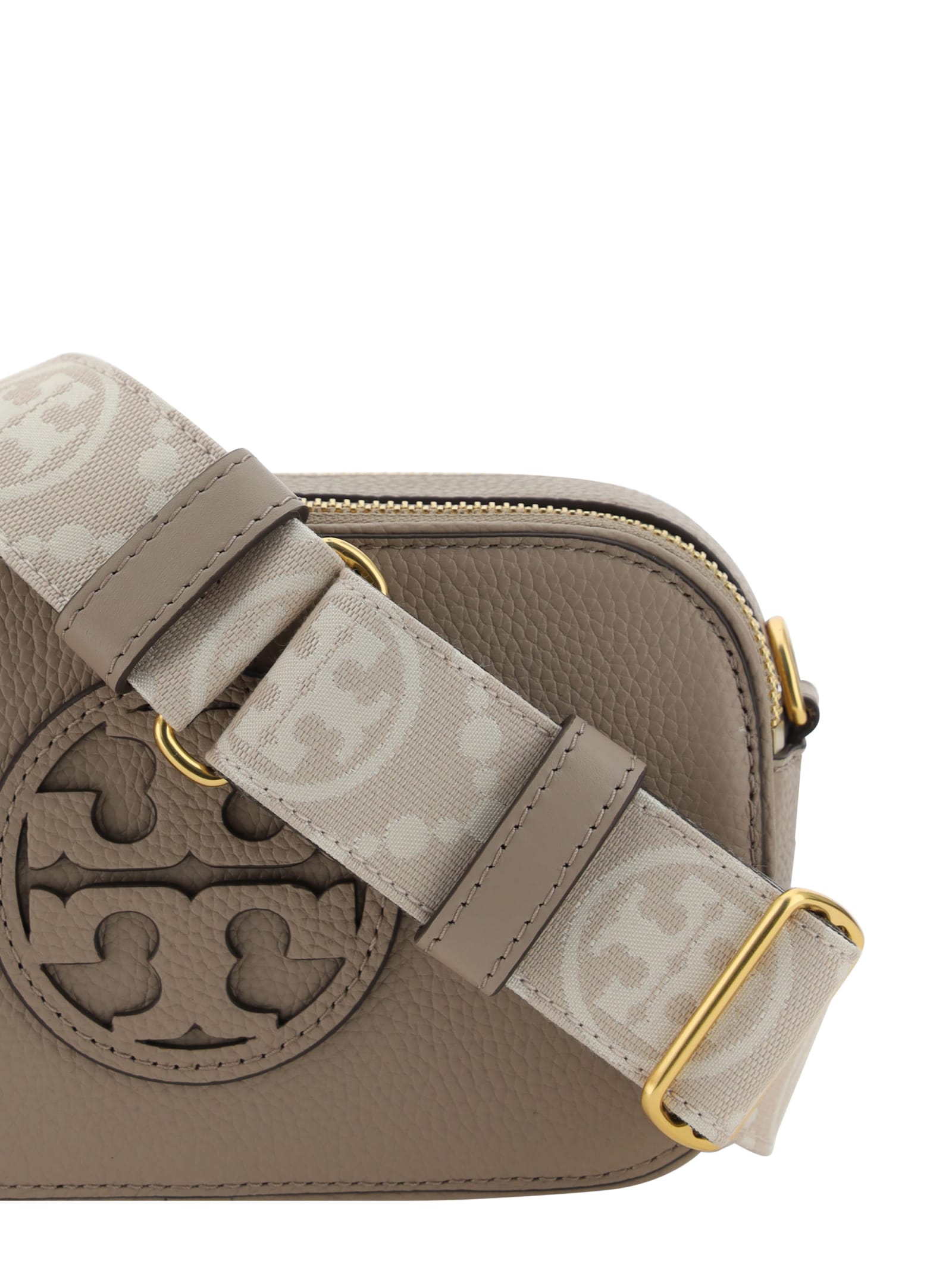 TORY BURCH ROBINSON CROSSHATCHED CONVERTIBLE SHOULDER BAG 