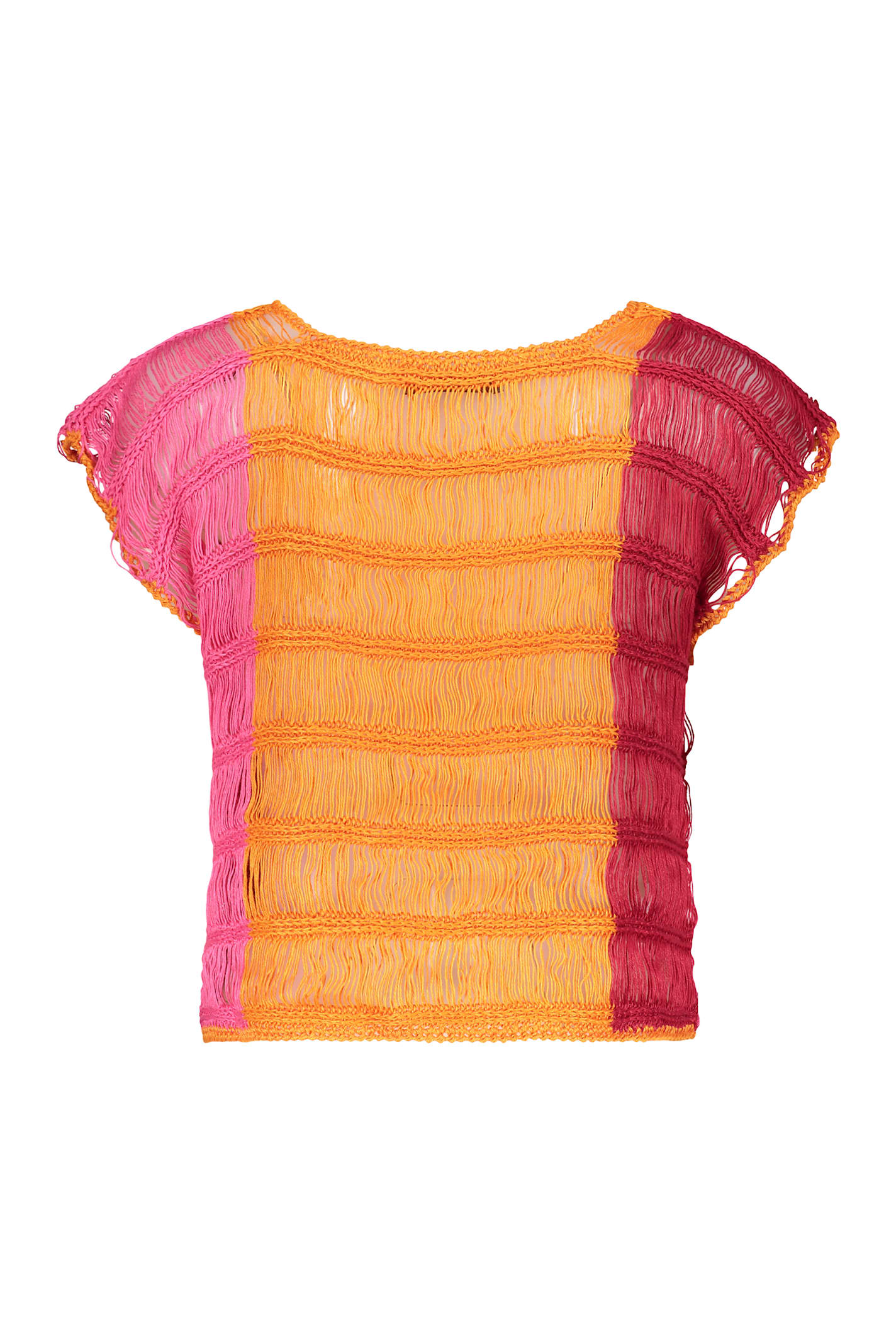 Alberta Ferretti Fringe-detailing Blouse In Multi