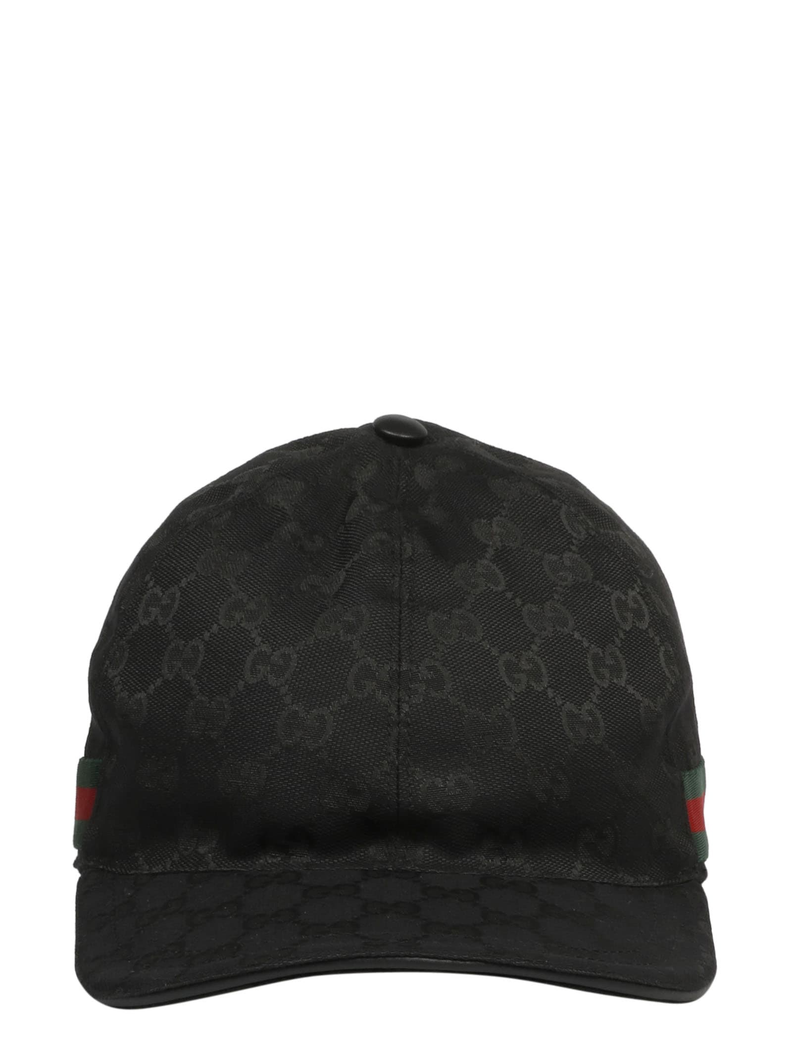 Gucci Double G Web Stripe Detail Cap