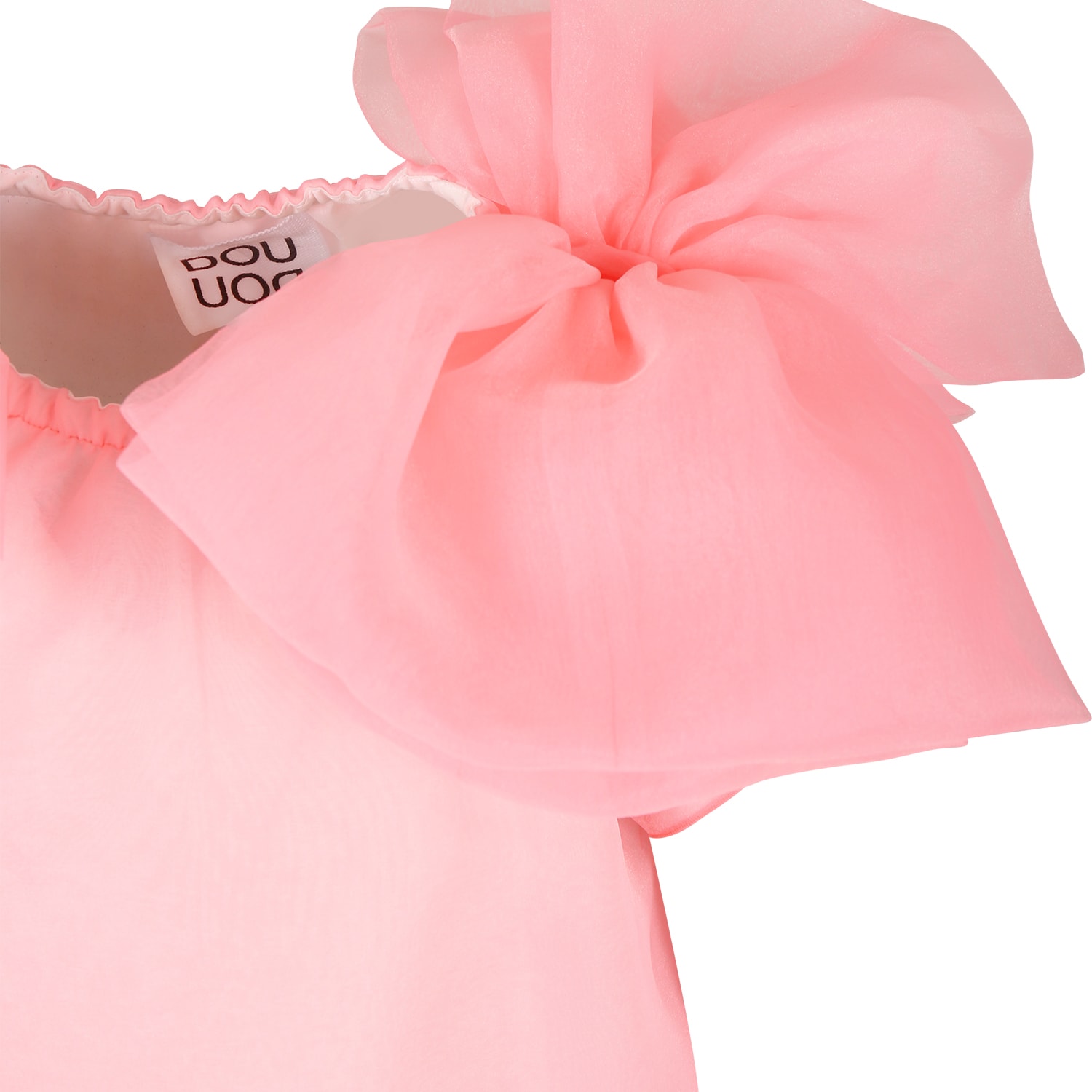 Shop Douuod Pink Dress For Girl With Bows