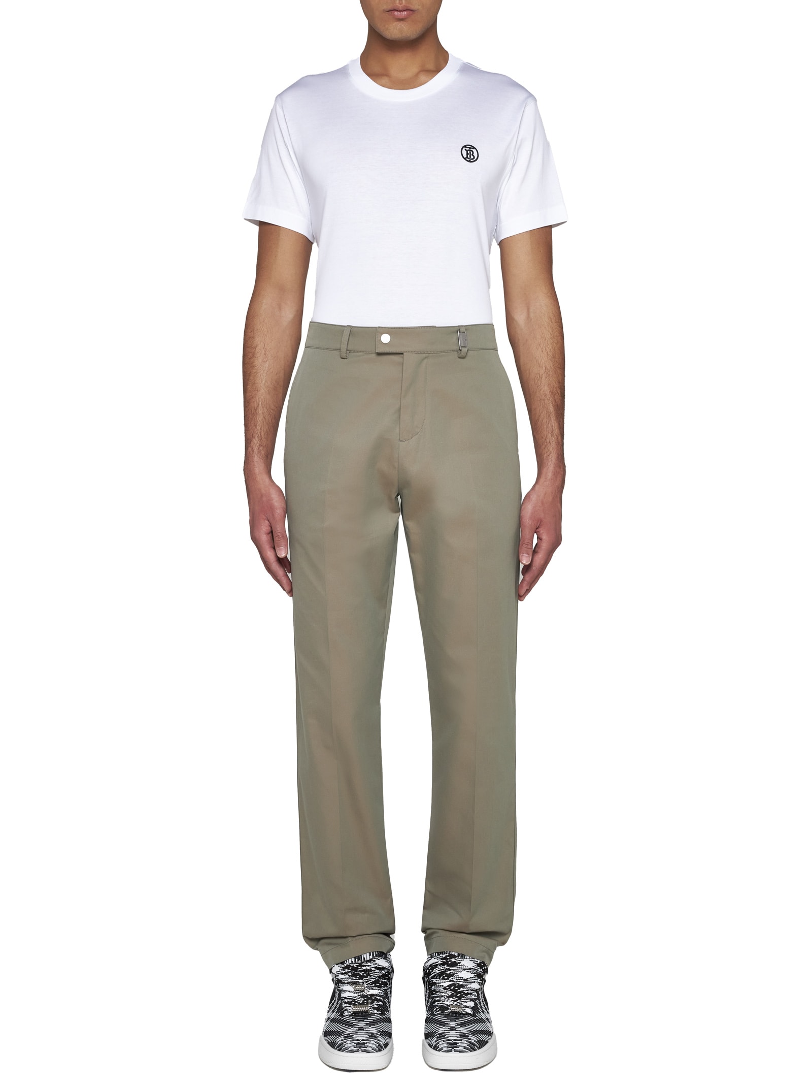 Shop Burberry Pants In Tent