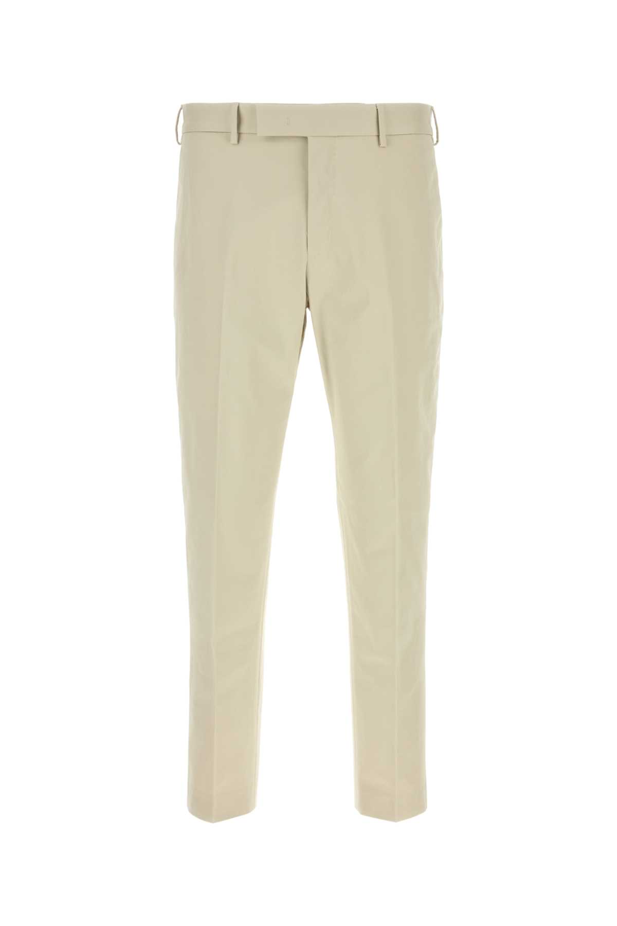 Shop Pt Torino Sand Stretch Wool Pant In Beige