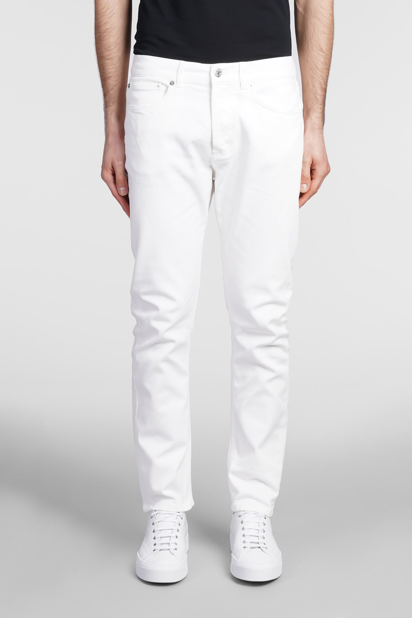MAURO GRIFONI JEANS IN WHITE COTTON