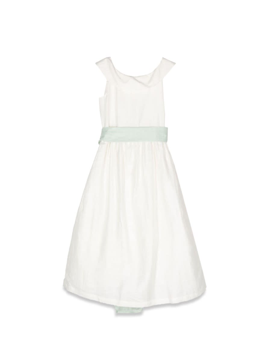 Il Gufo Kids' Sleeveless Dress In White