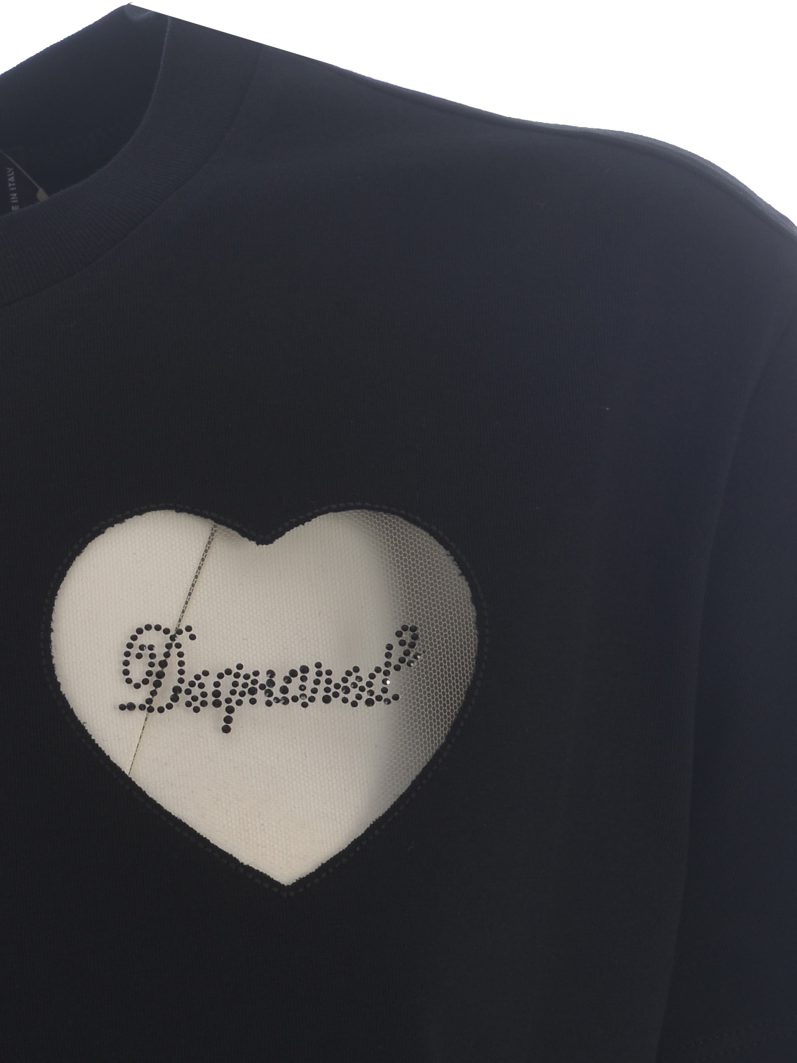 DSQUARED2 T-SHIRT DSQUARED2 HEART MADE OF COTTON JERSEY 