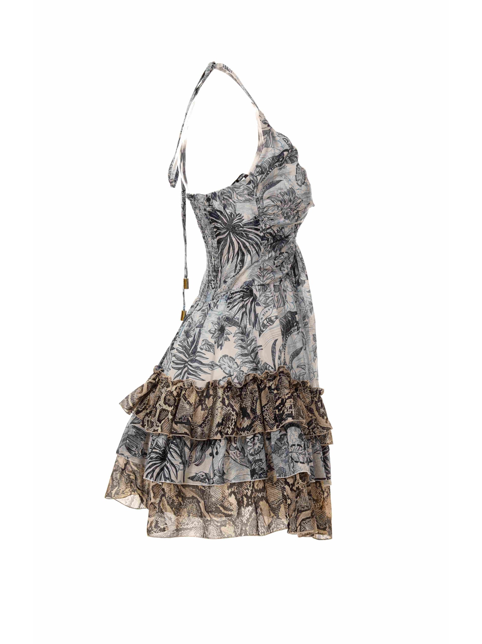 Shop Just Cavalli Dress In Blue