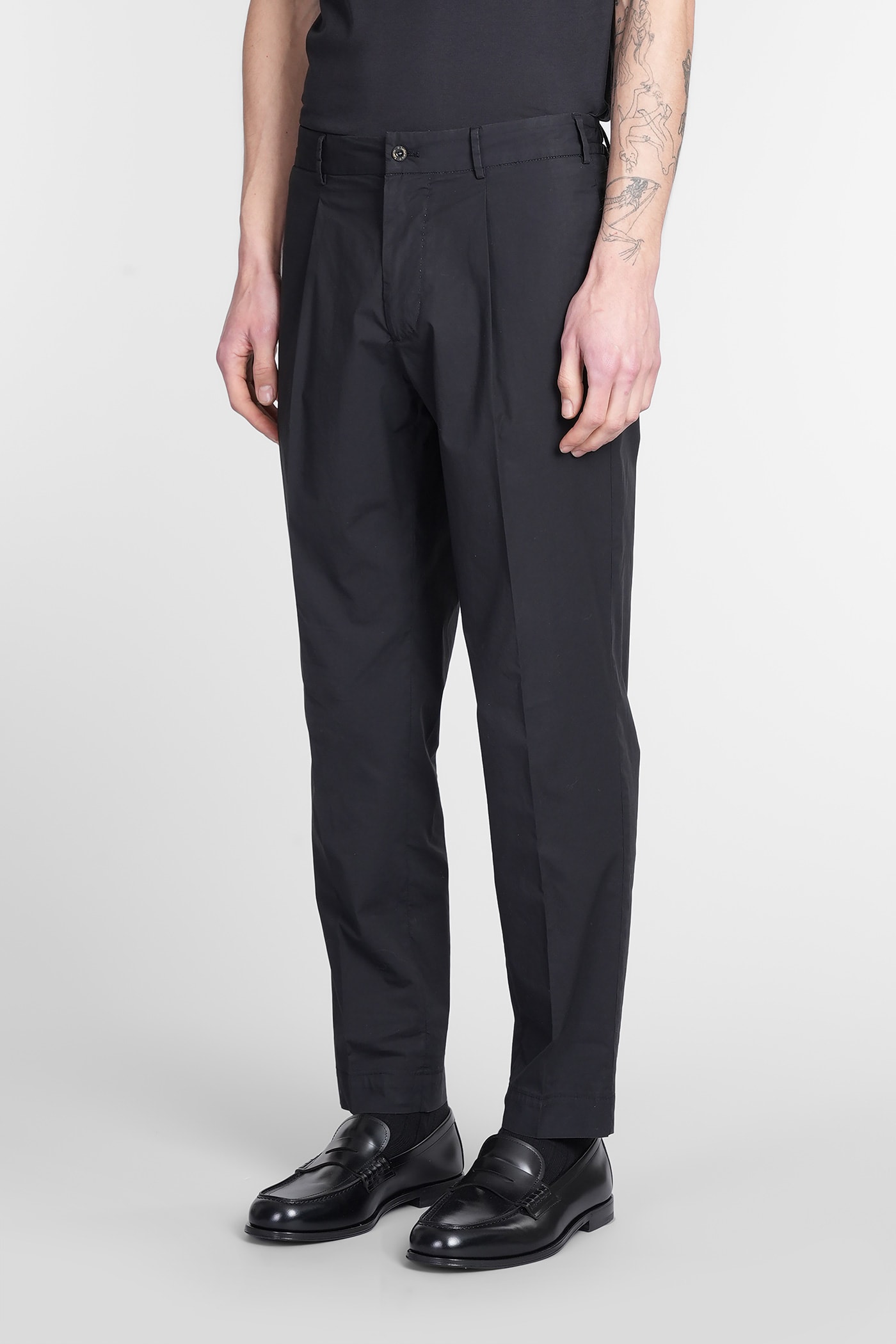 Santaniello Irno Evo Pants In Black Cotton In Black
