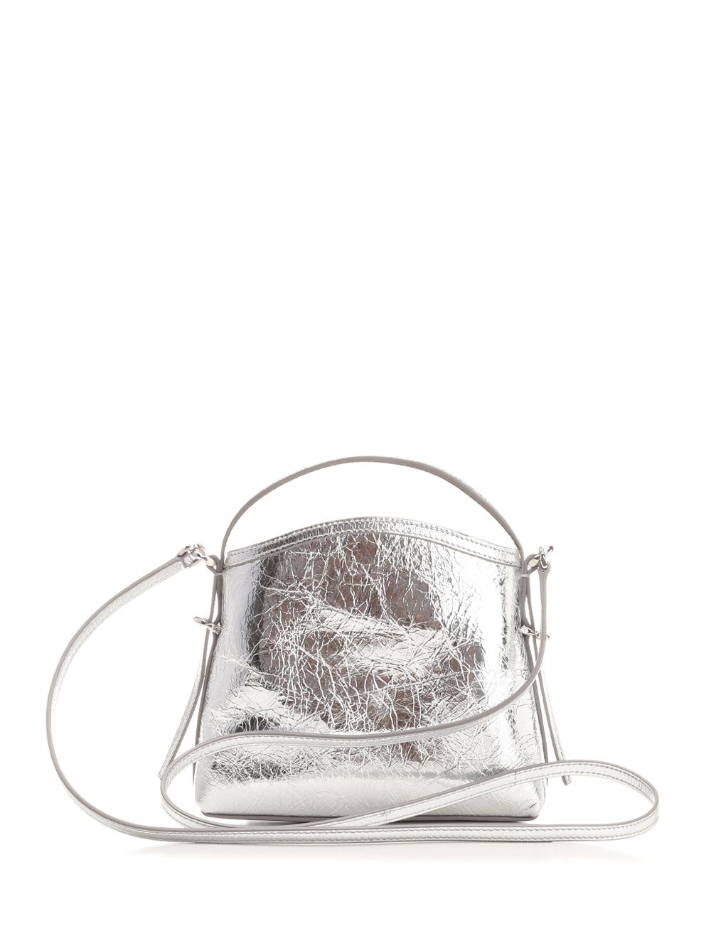 Shop Givenchy Voyou Nano Bag In Silver