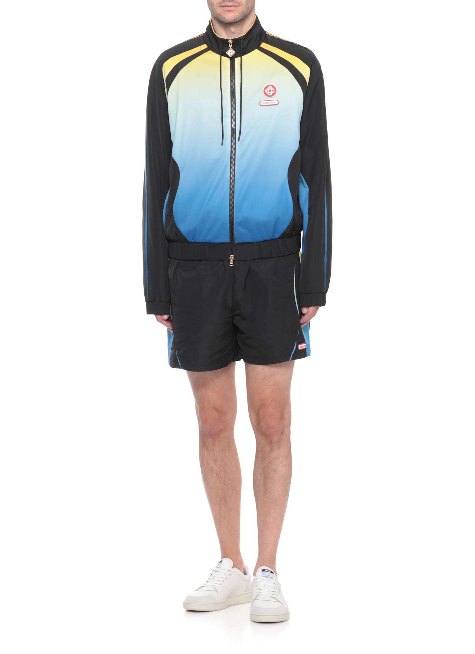 Casablanca Multicolor Short Jacket Laces In Blue
