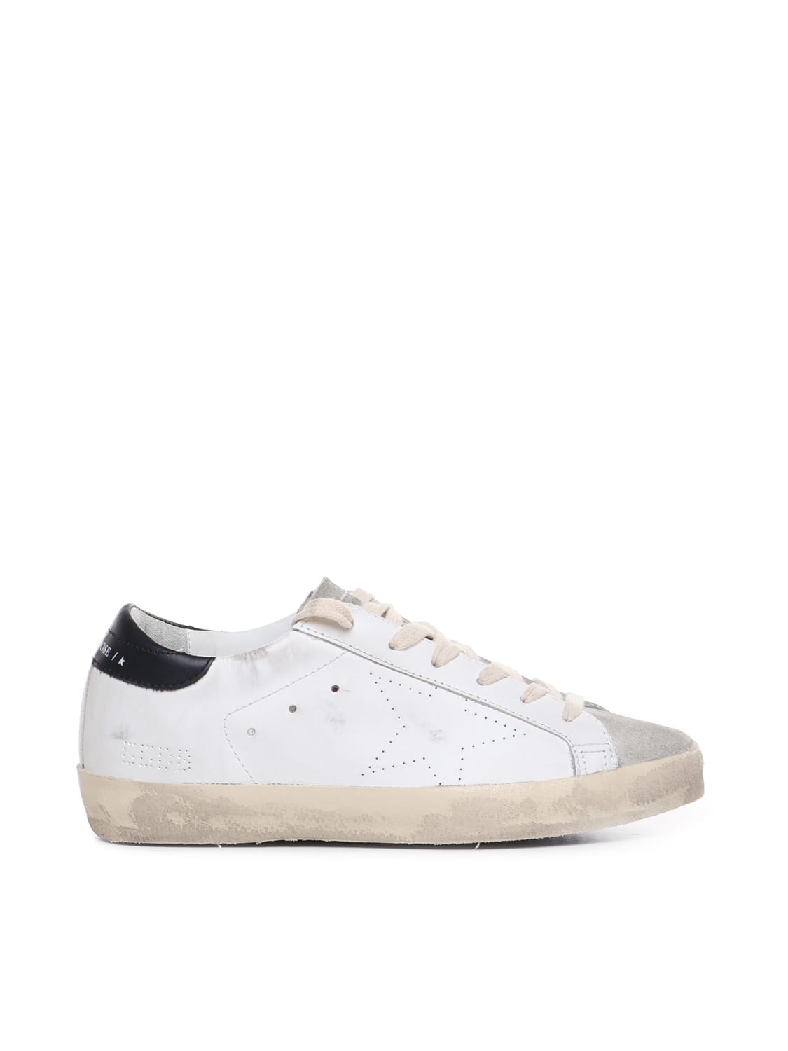 Shop Golden Goose Superstar Sneakers In White/ice/black