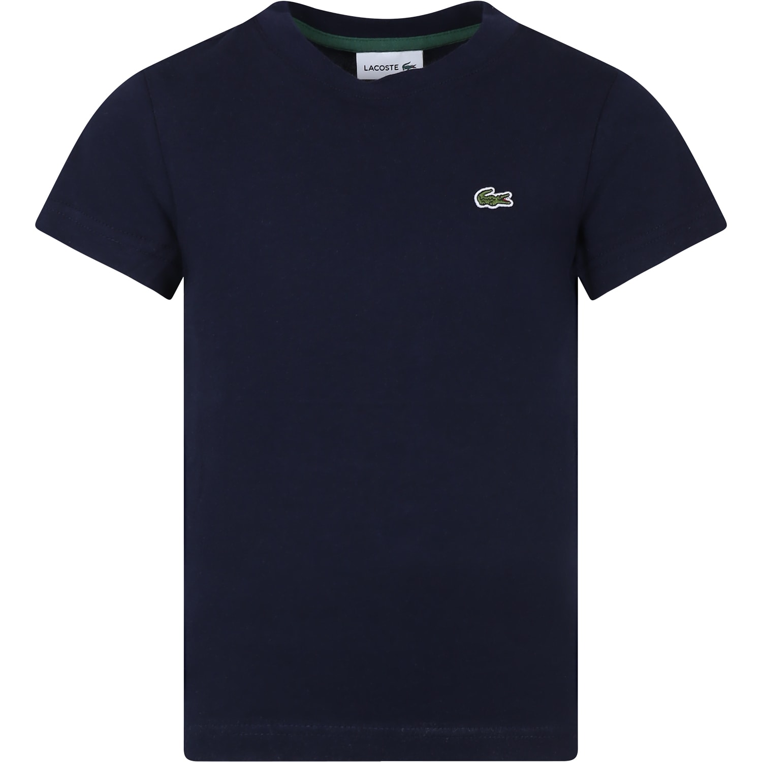 Shop Lacoste Blue T-shirt For Boy With Crocodile