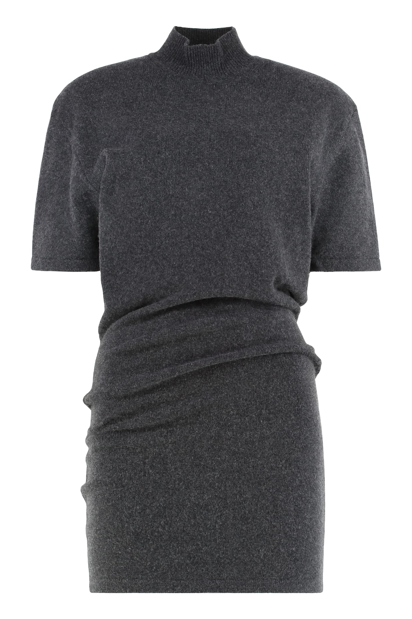 Jacquemus I Live In A Chestnut Knitted Dress. In Gray