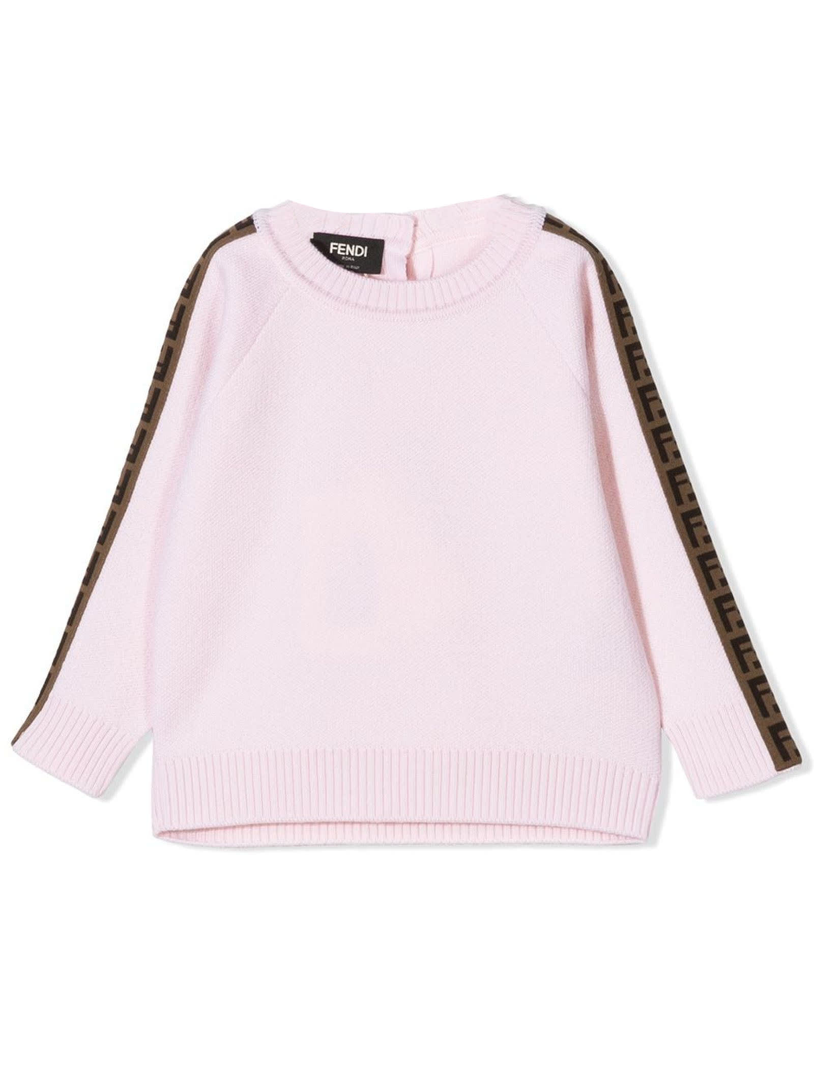 Fendi Pink Virgin Wool Sweater