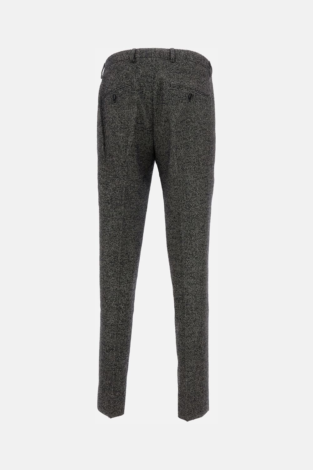 Cellar Door Pleated Wool Trousers In Gray