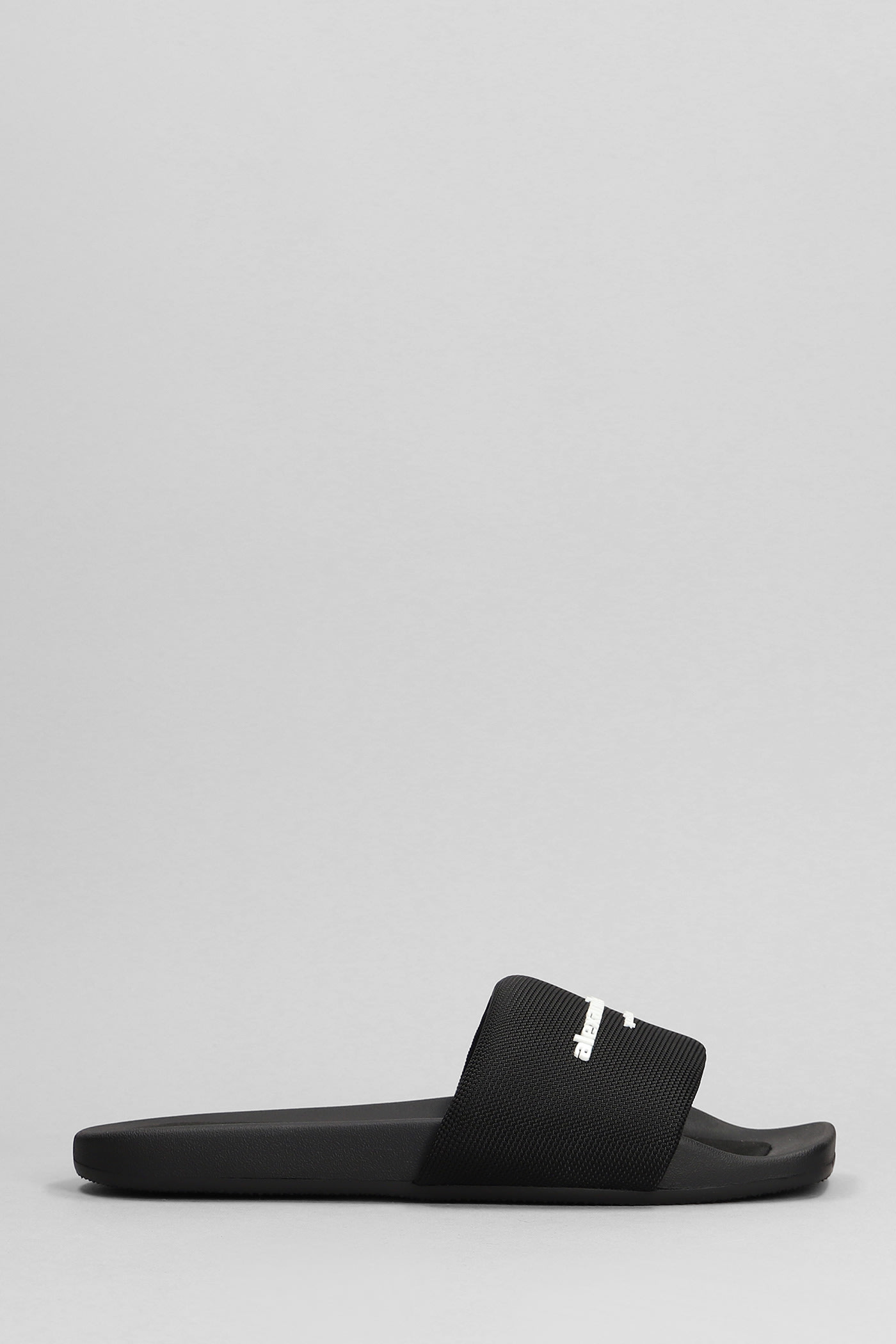 Shop Alexander Wang Flats In Black Rubber/plasic