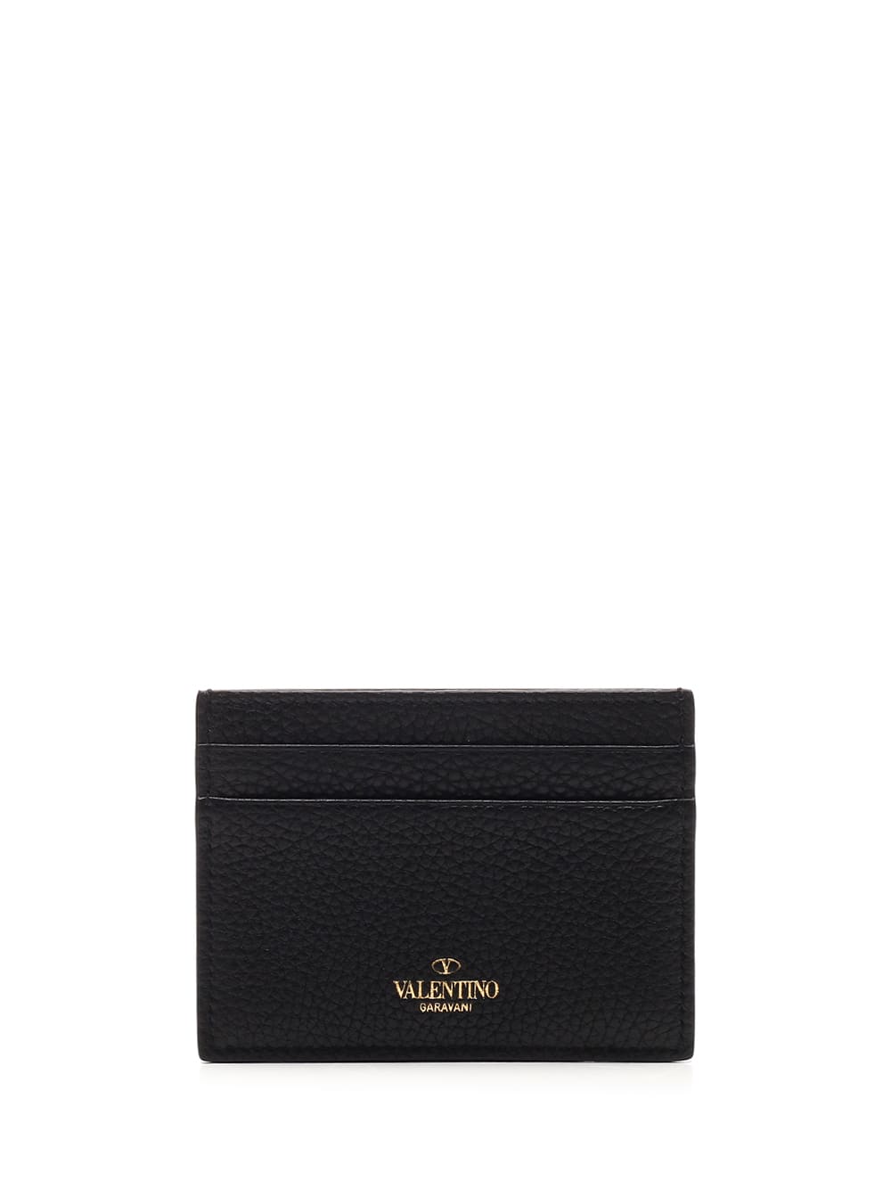 Shop Valentino Rockstud Card Case In Black