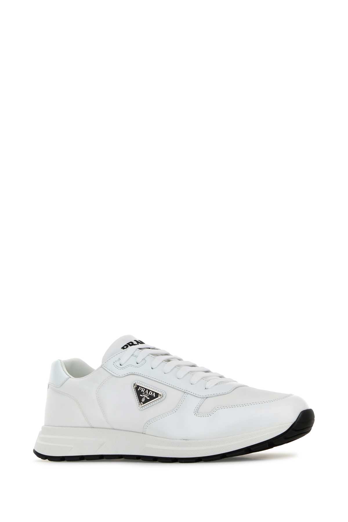 Prada White Nylon And Leather Prax 2.0 Sneakers In Multi