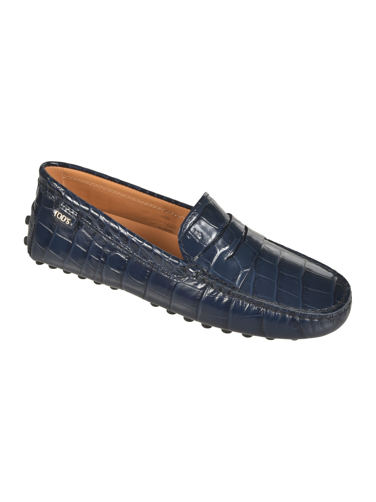 Shop Tod's Skinned Driving Shoes In U824