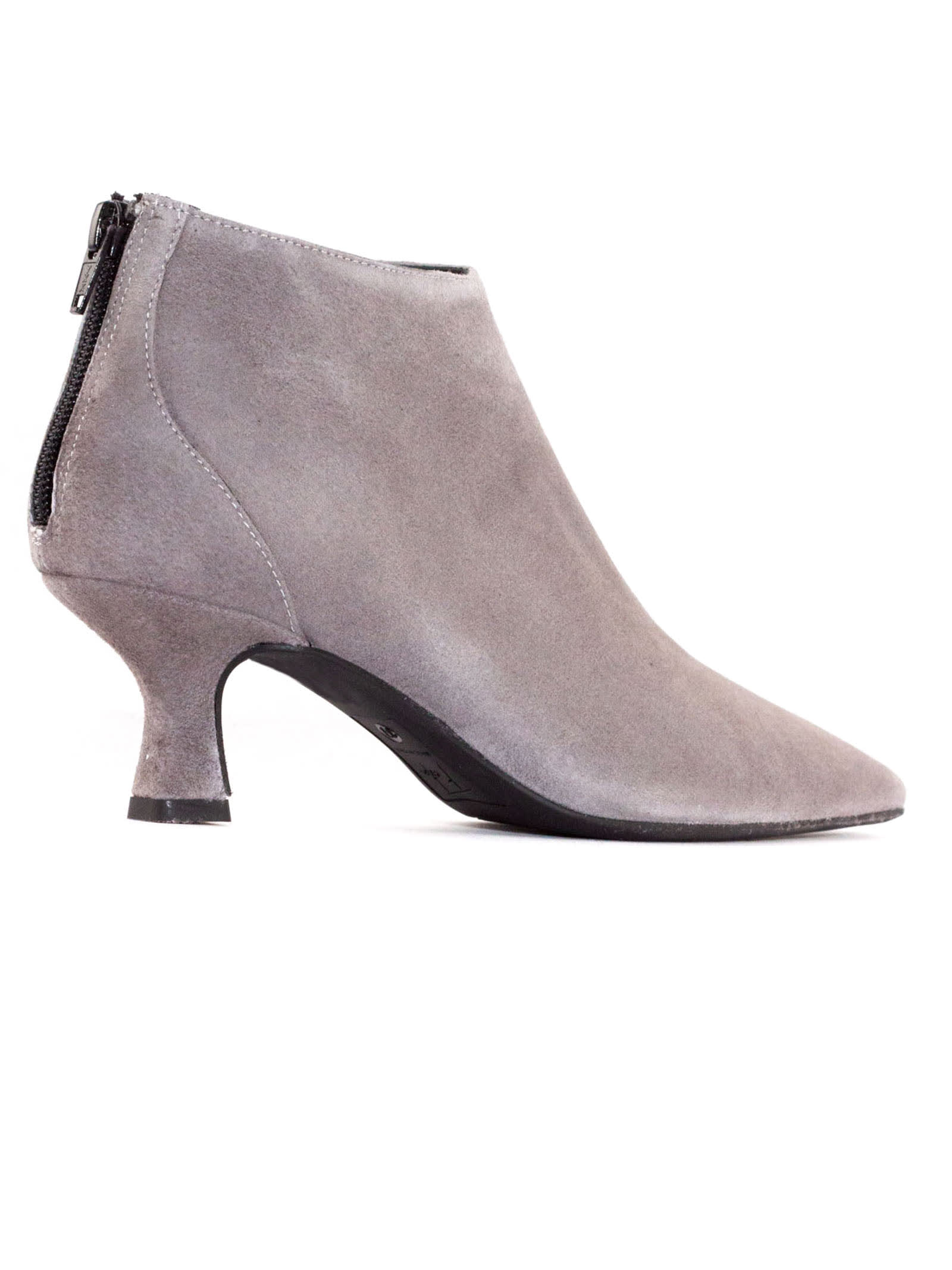 Shop Roberto Festa Grey Suede Zac Ankle Boots