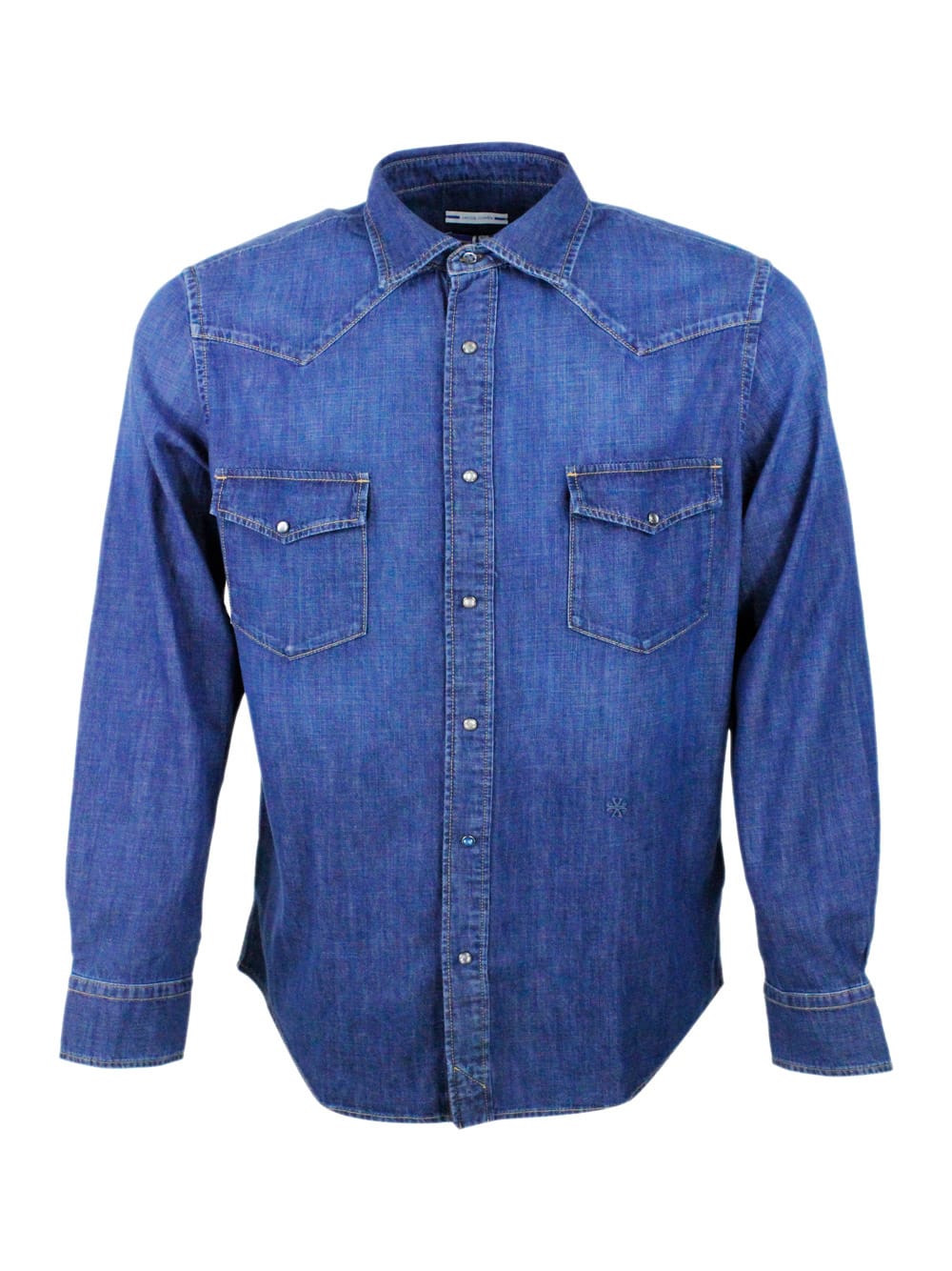 Shop Jacob Cohen Shirt In Clear Blue