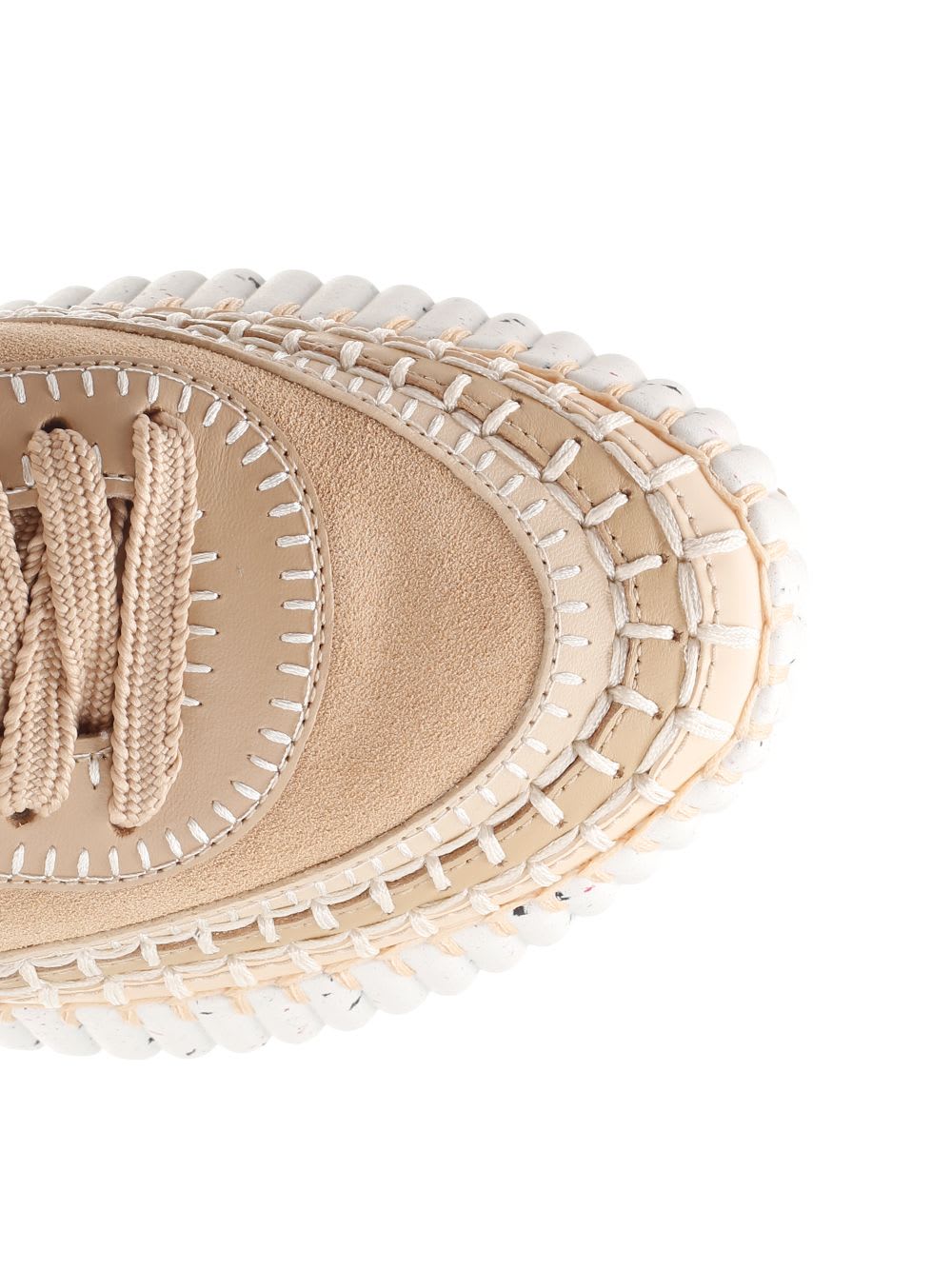 Shop Chloé Nama Sneakers In Beige