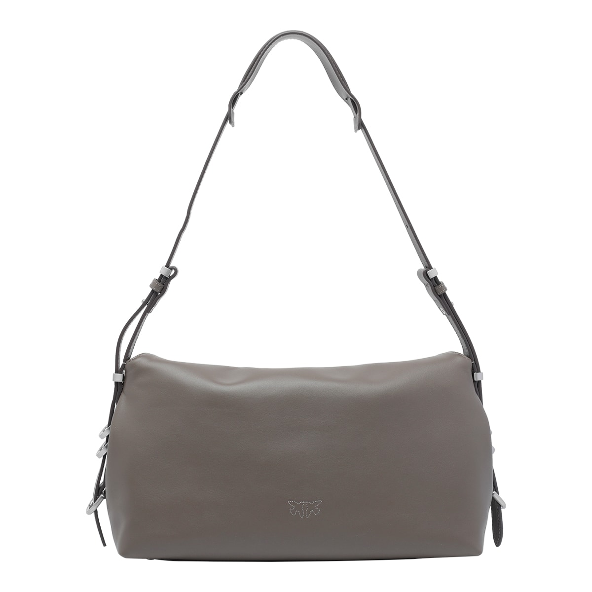 Pinko New Saddle Shoulder Bag In Gray