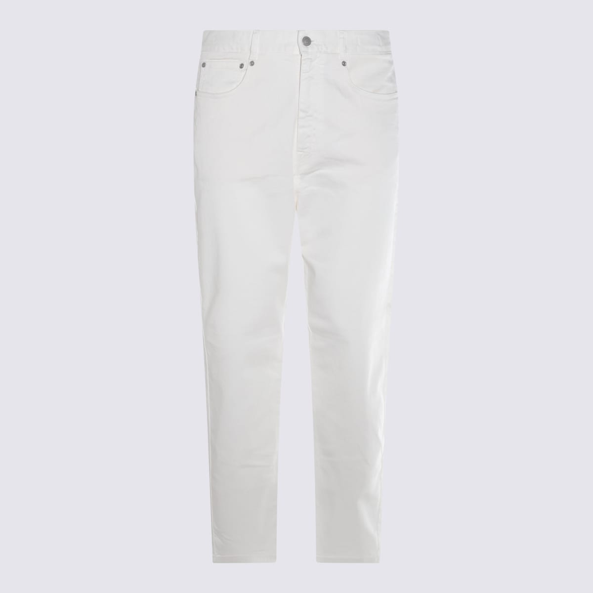 White Cotton Denim Jeans